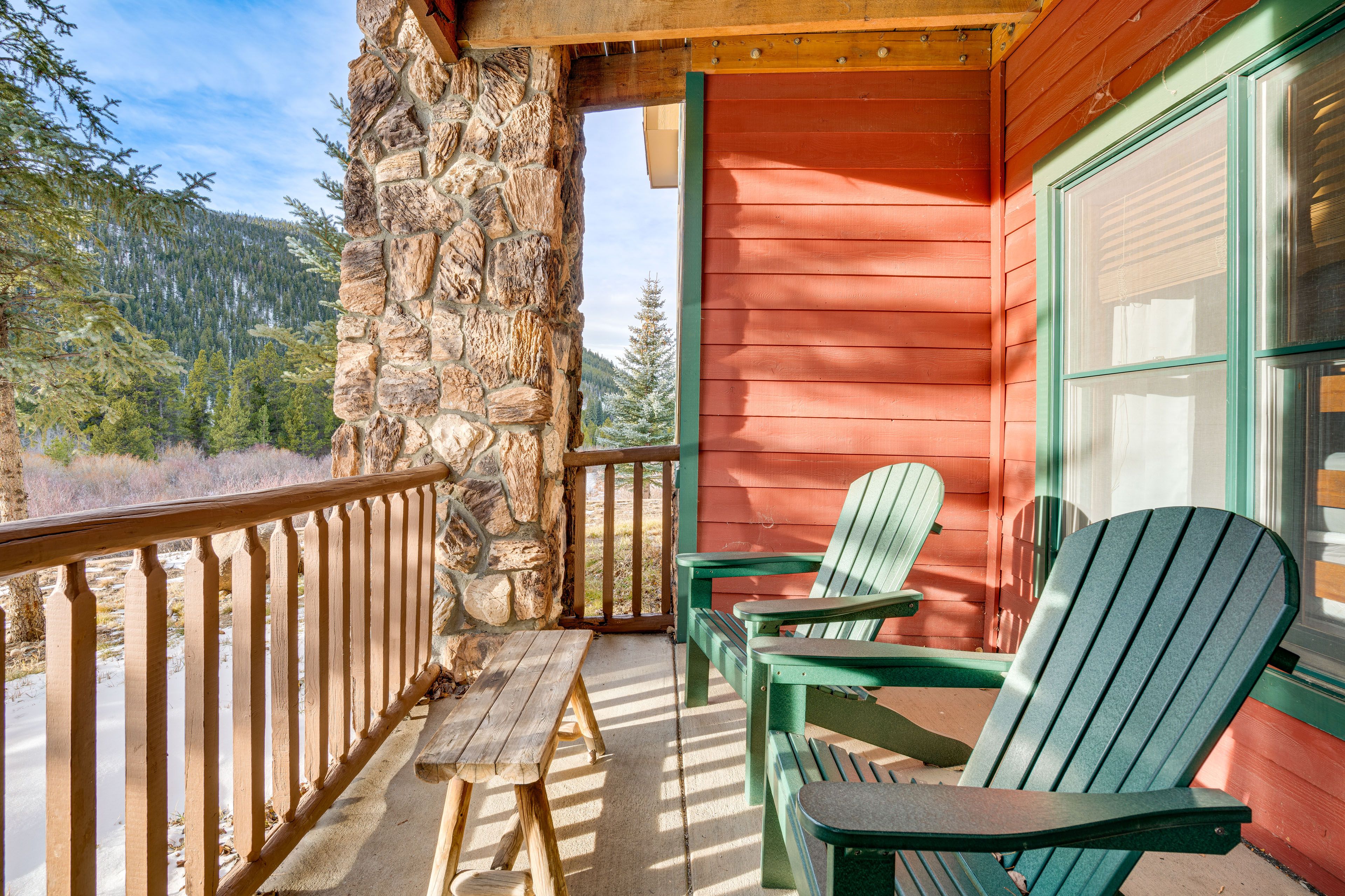 Keystone Vacation Rental | 2BR | 2BA | 774 Sq Ft | 4 Steps to Enter