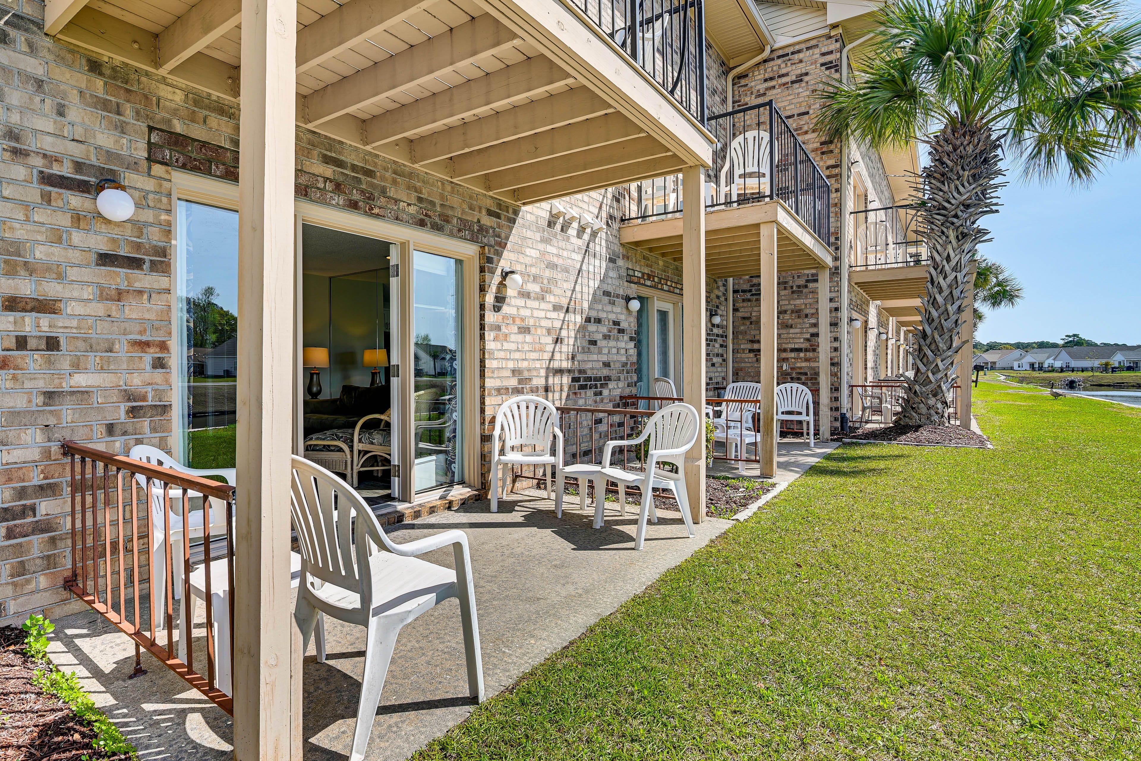 Property Exterior | Single-Story Condo | 1st-Floor Unit