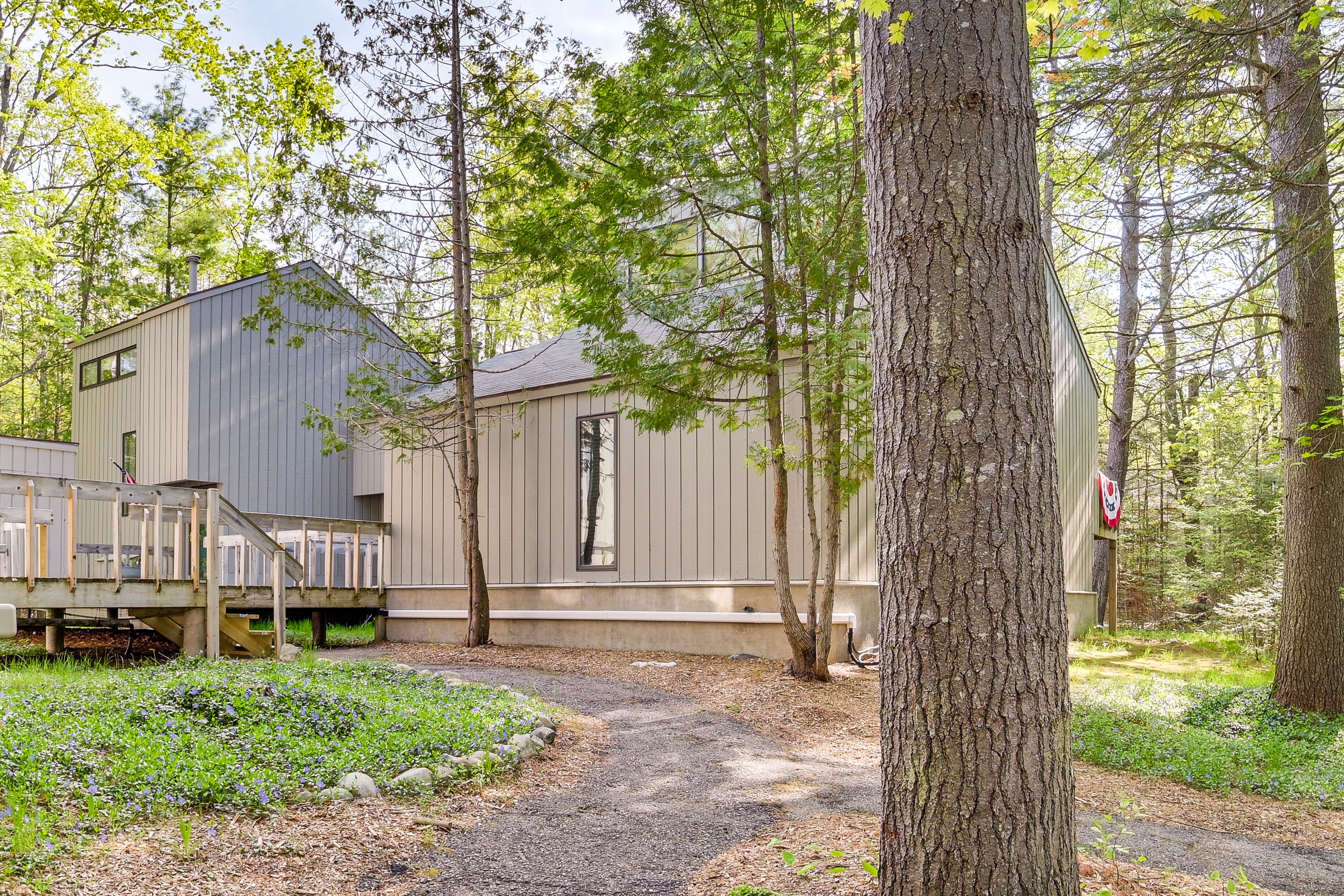 Property Exterior | Shared Lot (2 Vehicles) | Overflow Parking | No RV/Trailers