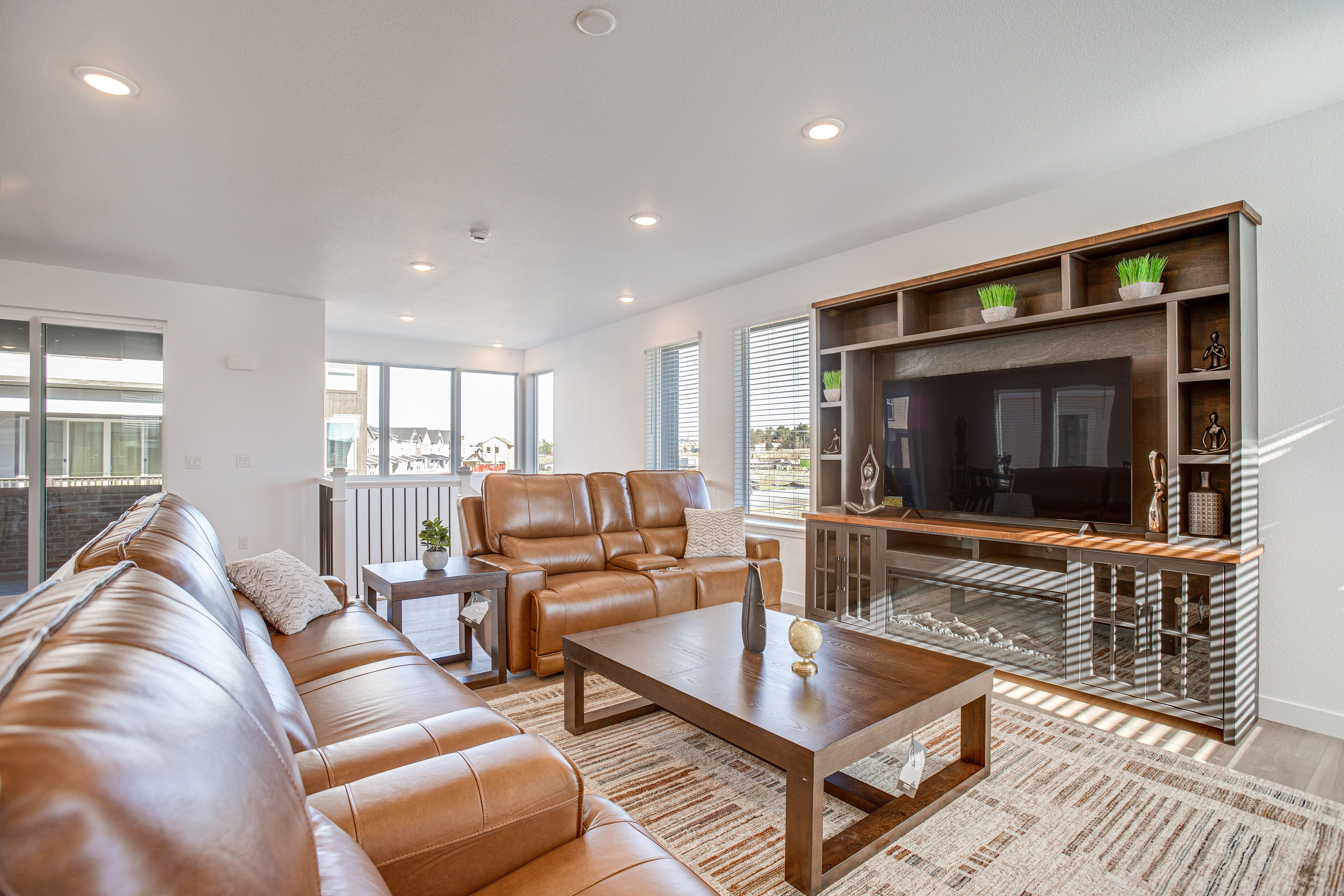 Living Room | Free WiFi | Central A/C & Heat | Electric Fireplace | Main Floor