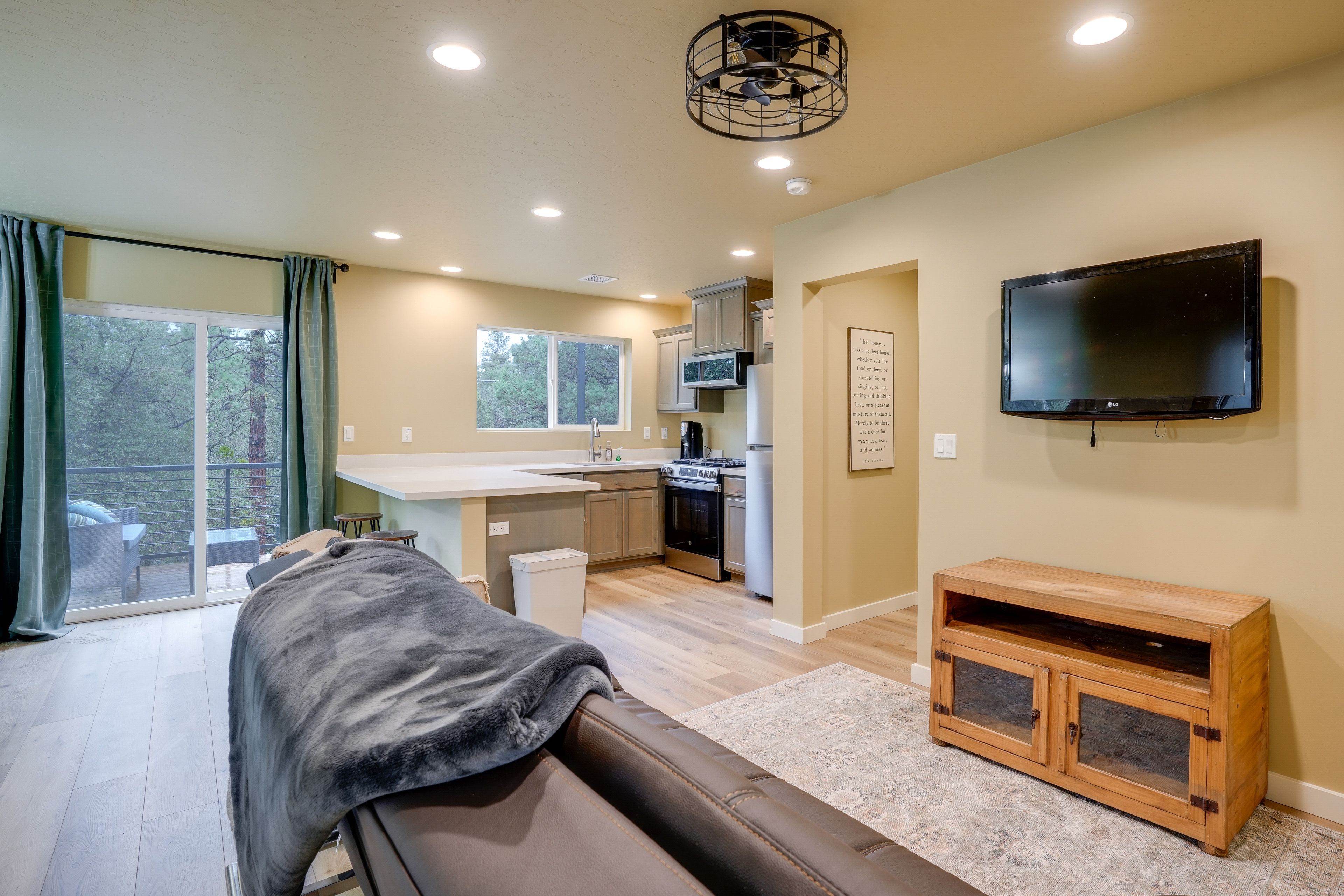 Prescott Vacation Rental | 2BR | 1BA | 750 Sq Ft | Interior Staircase to Access