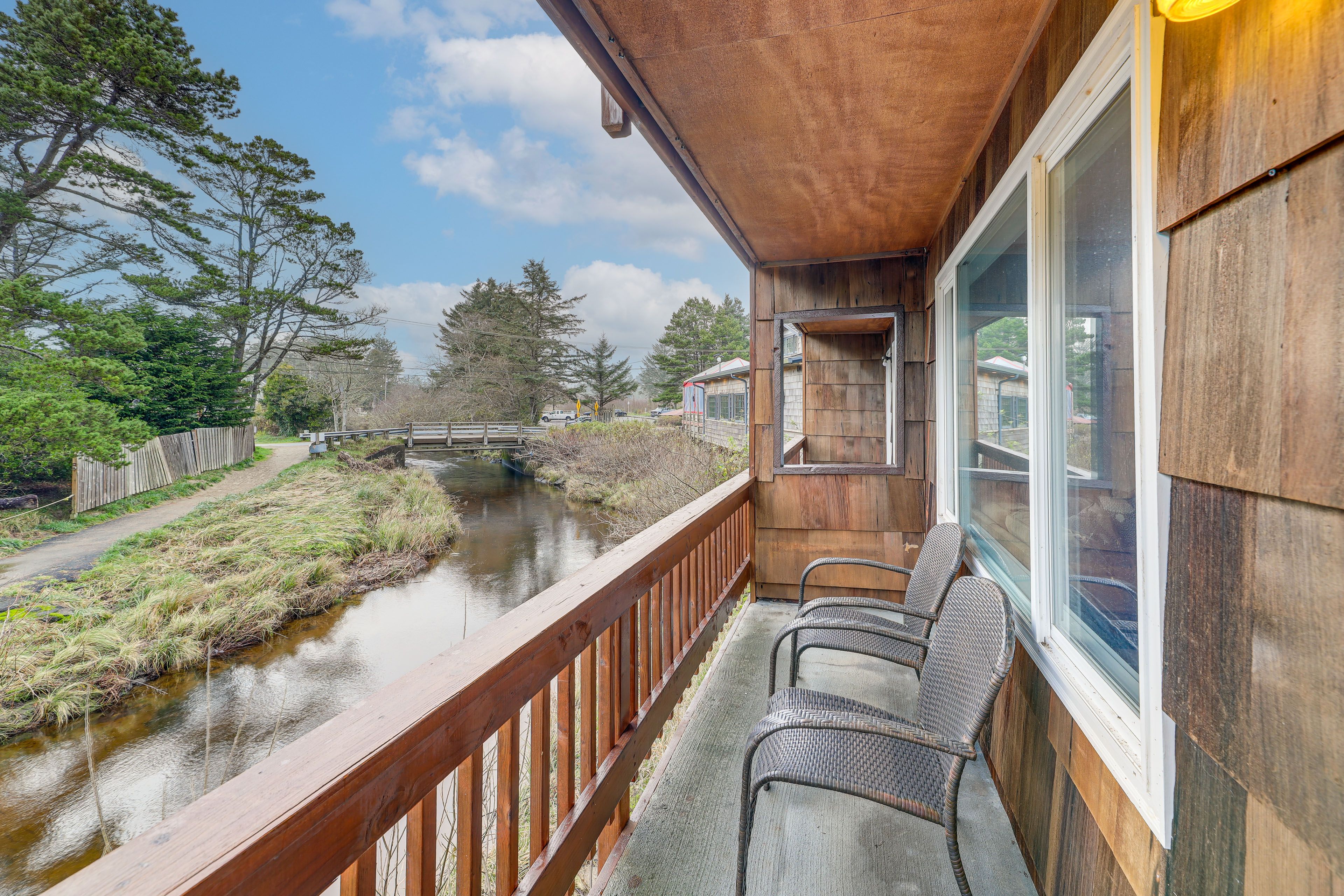 Private Balcony | Creek Views