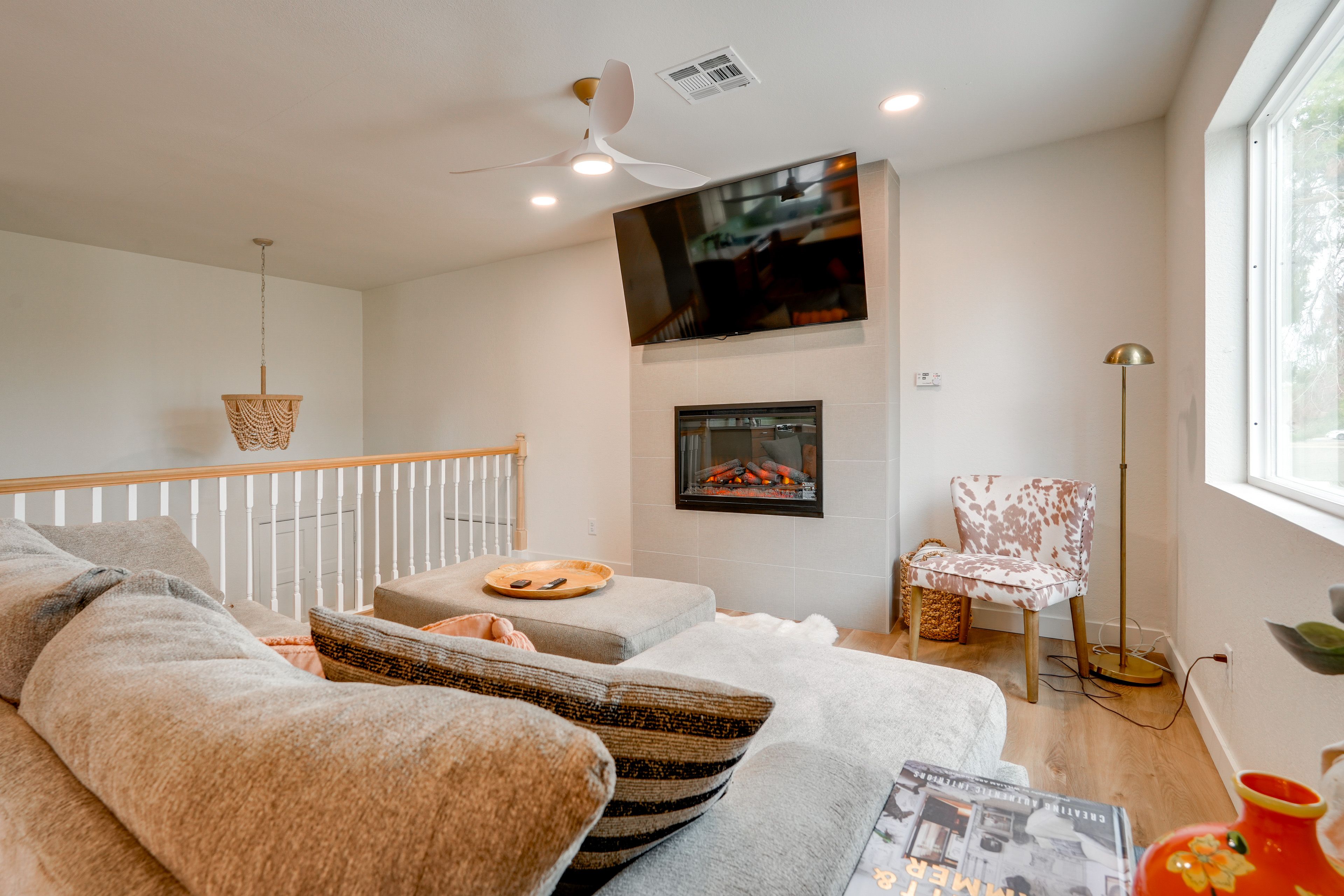 Living Room | Main Level | Smart TV | Fireplace