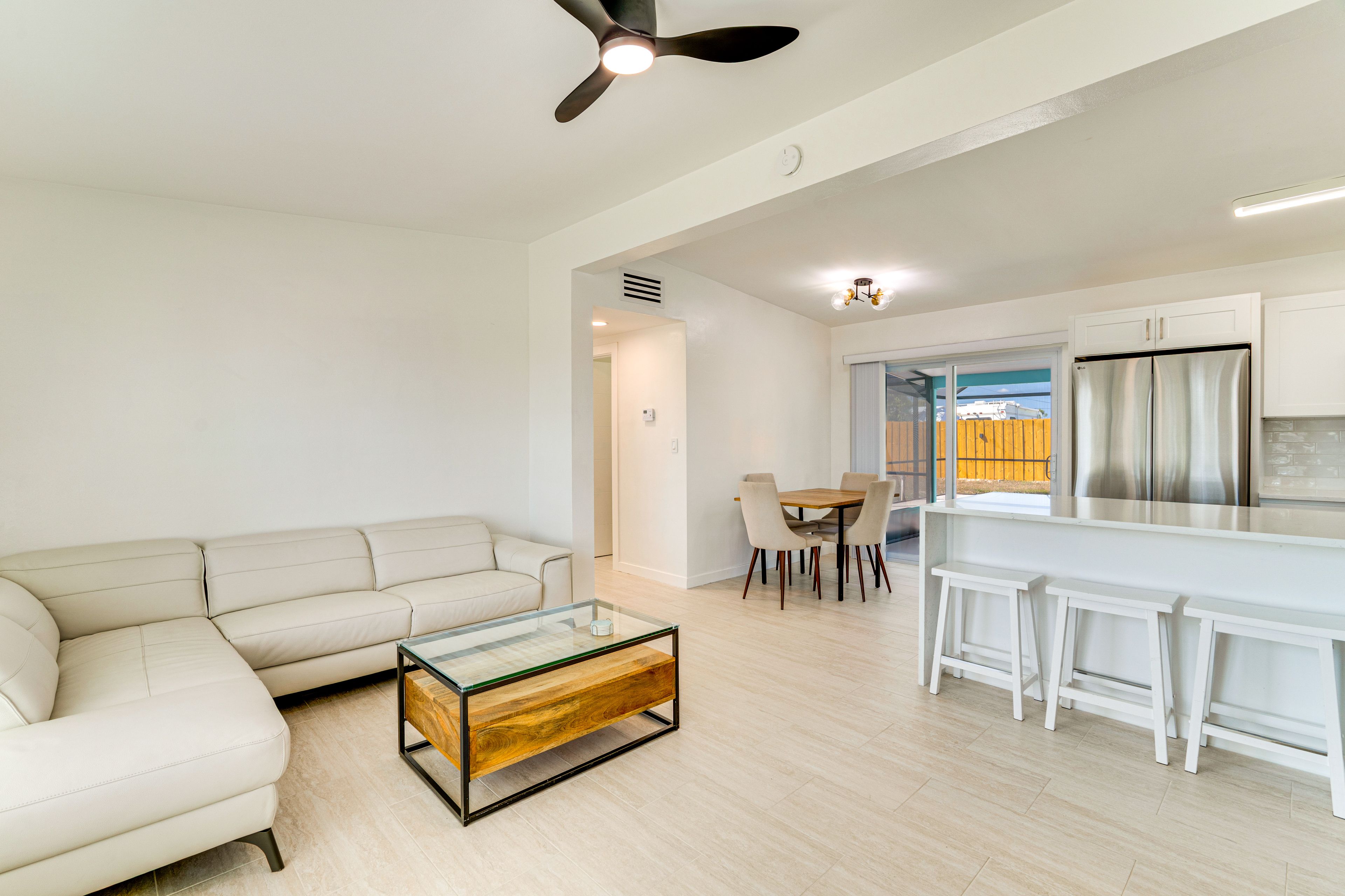 Living Area | Dining Table | Breakfast Bar | Kitchen