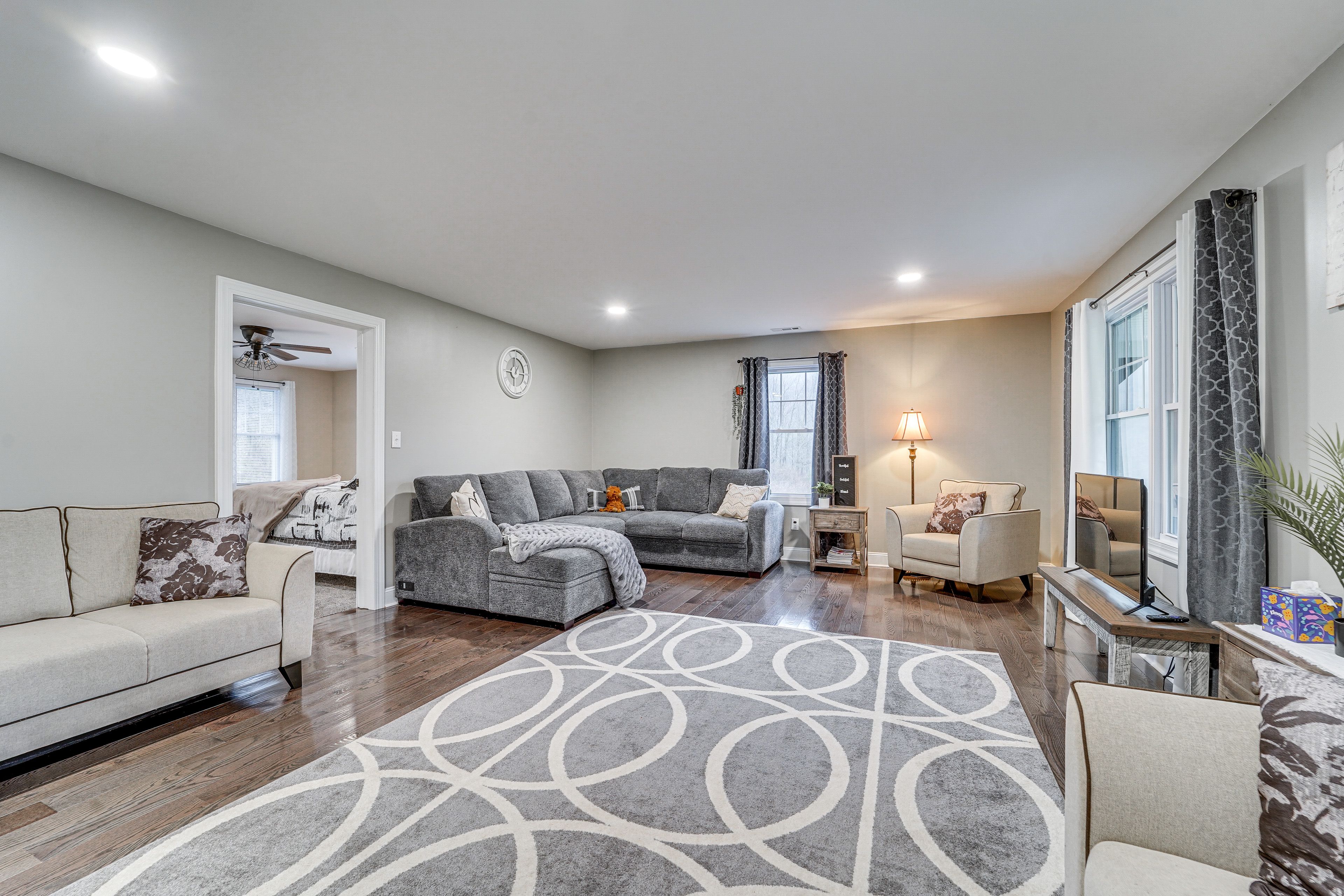 Living Room | Full Sleeper Sofa | Flat-Screen TV | Main Level