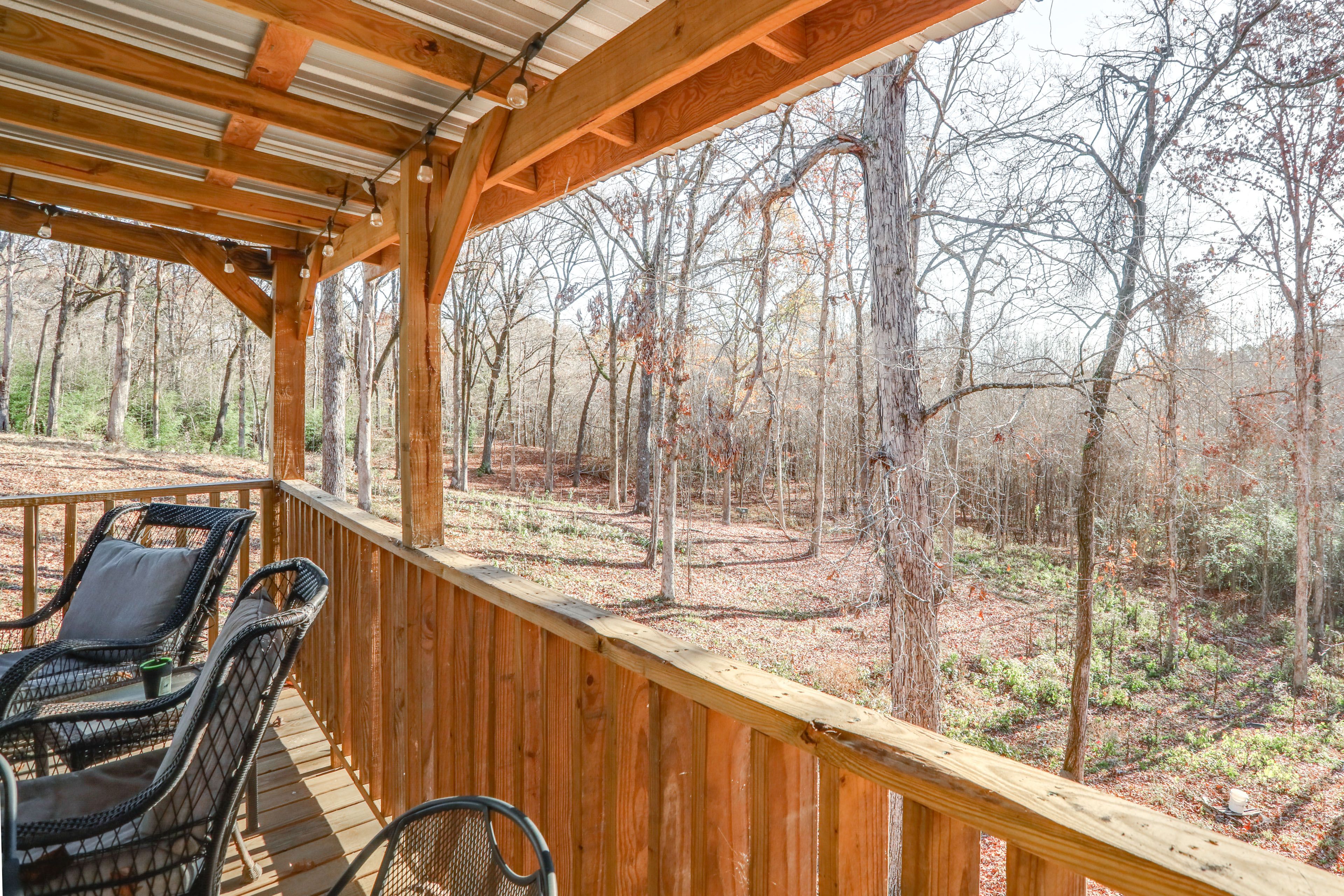 Furnished Deck | Wooded Surroundings