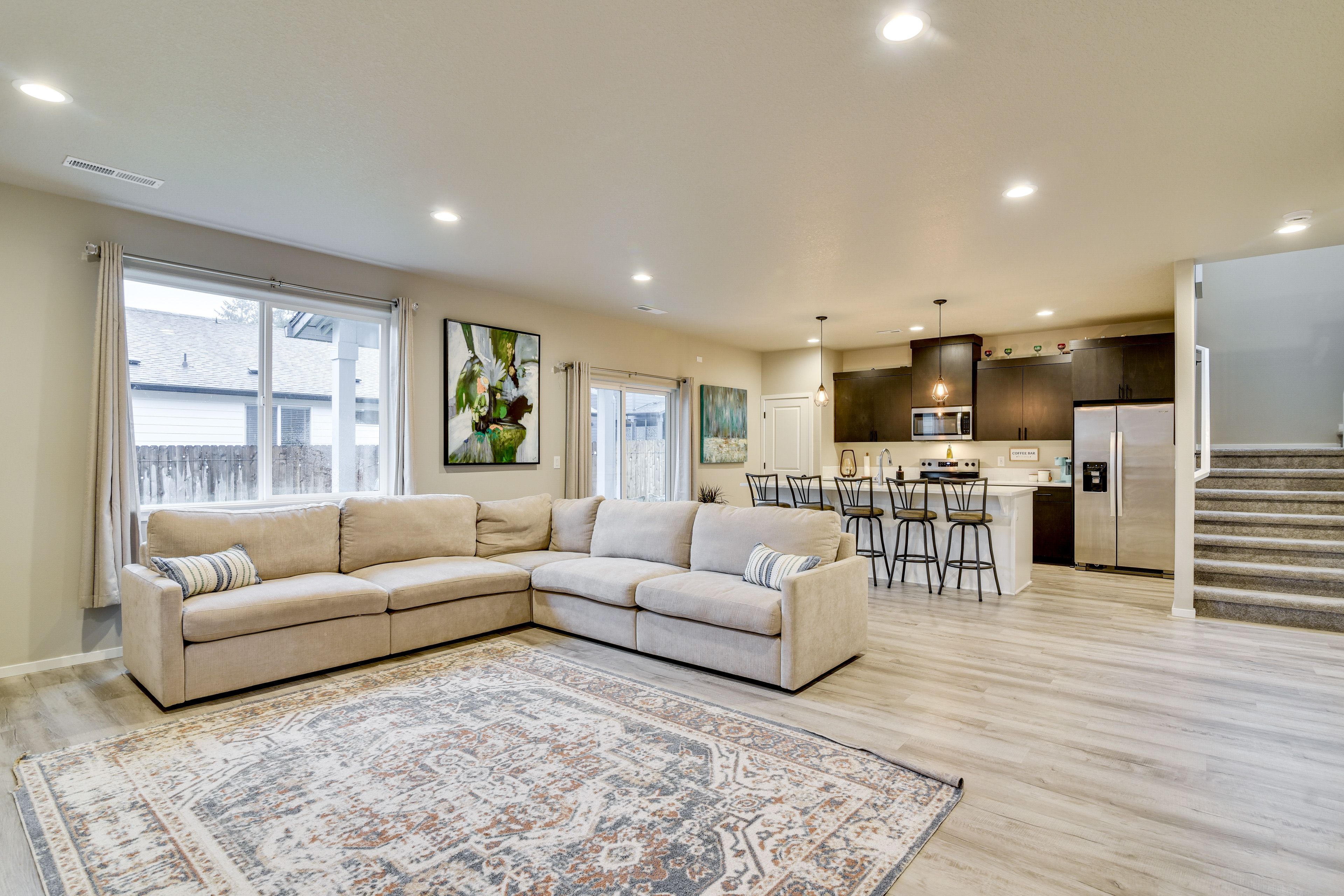 Living Area | Central A/C & Heat | Smart TV | Free WiFi | 1st Floor