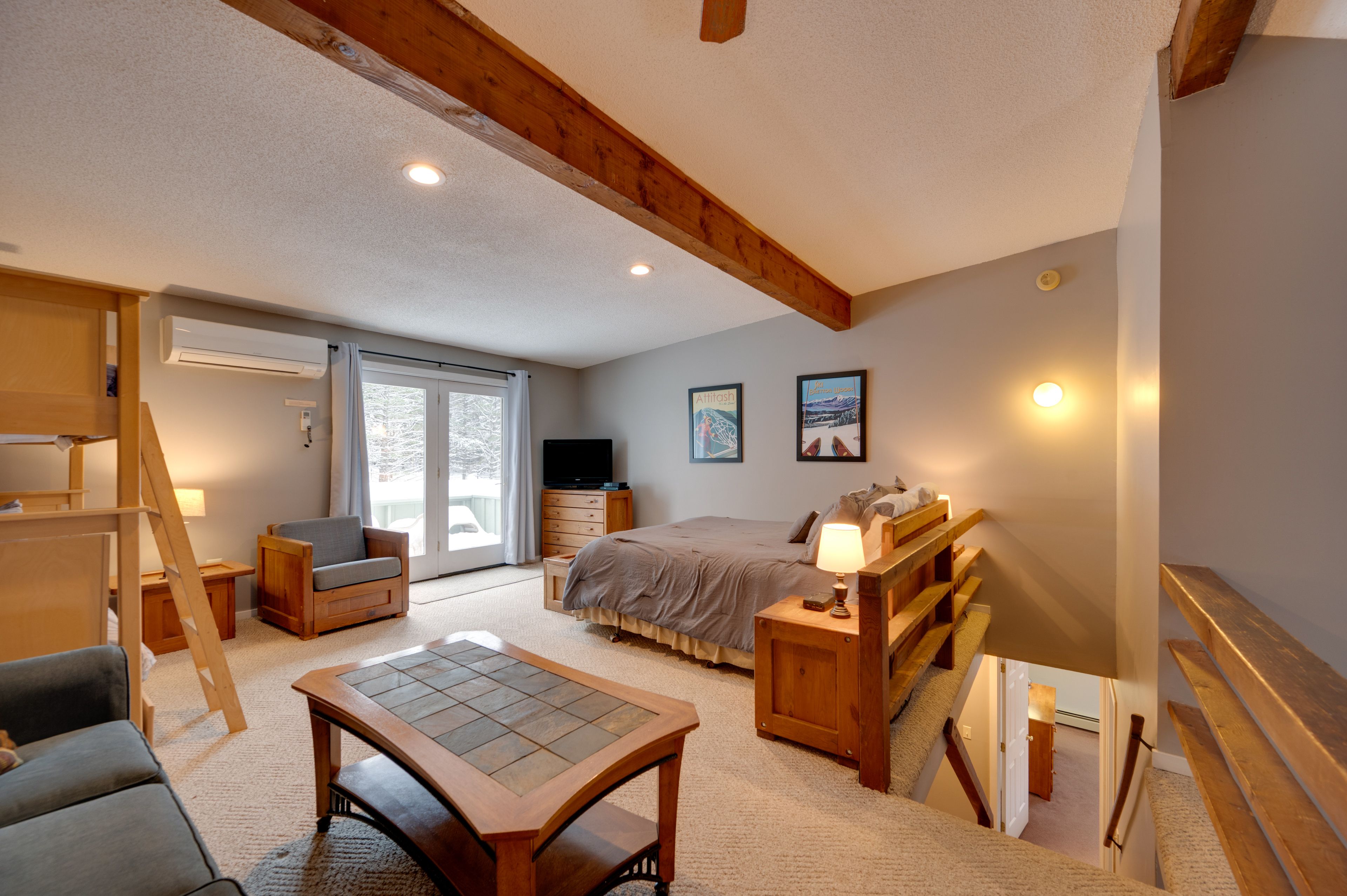 Loft | Queen Bed | Twin Bunk Bed | Queen Sleeper Sofa | Balcony Access | 2nd Floor