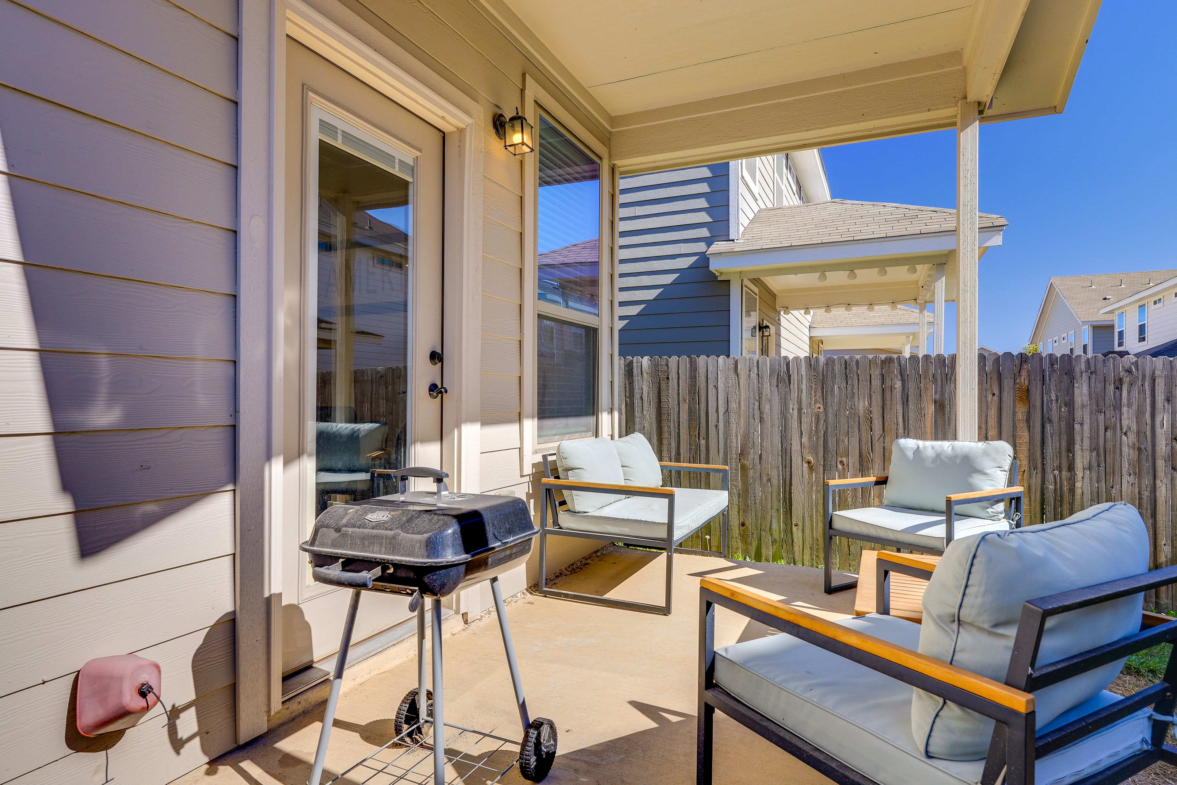 Patio | Outdoor Seating | Charcoal Grill