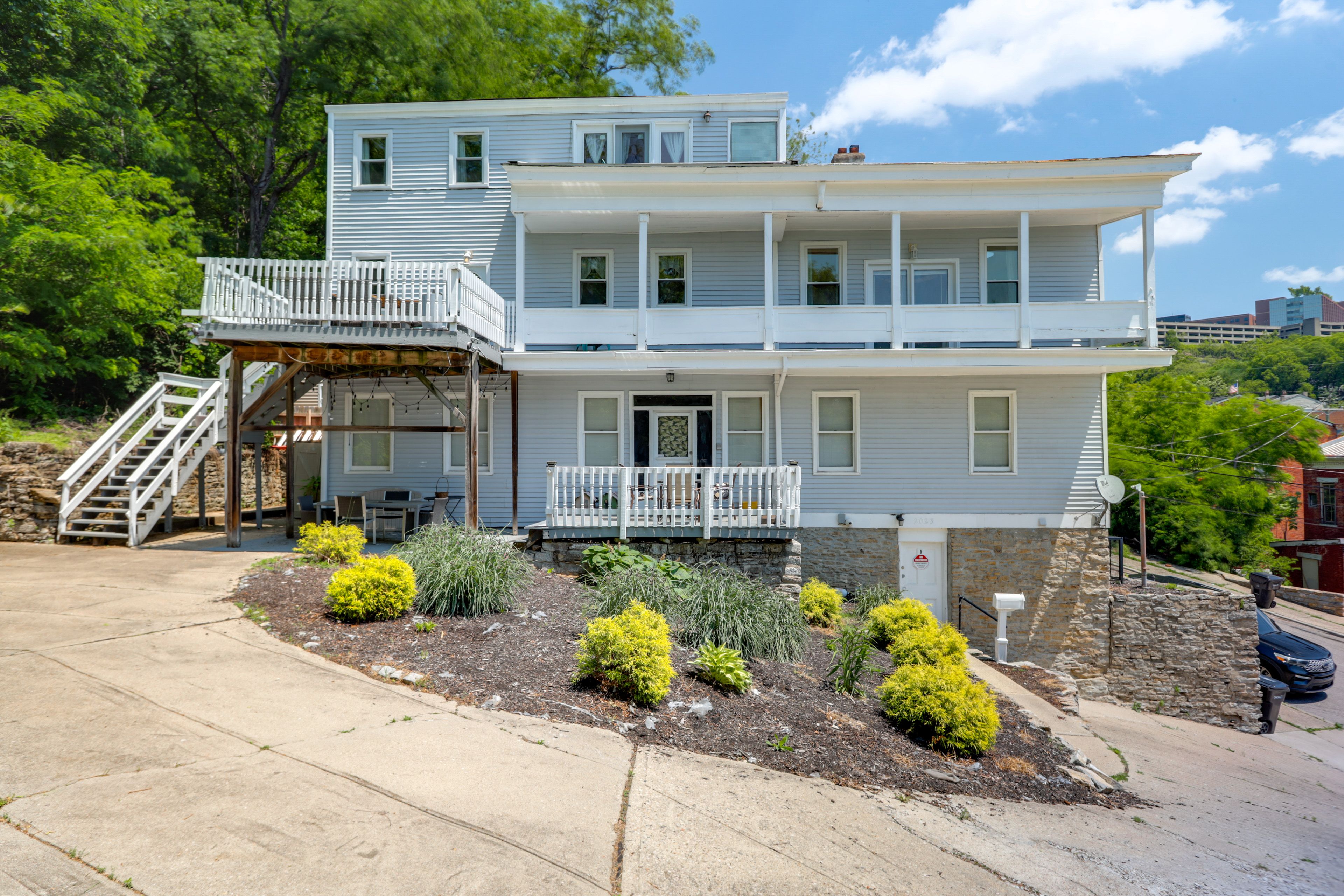Property Exterior | Private Deck w/ Seating