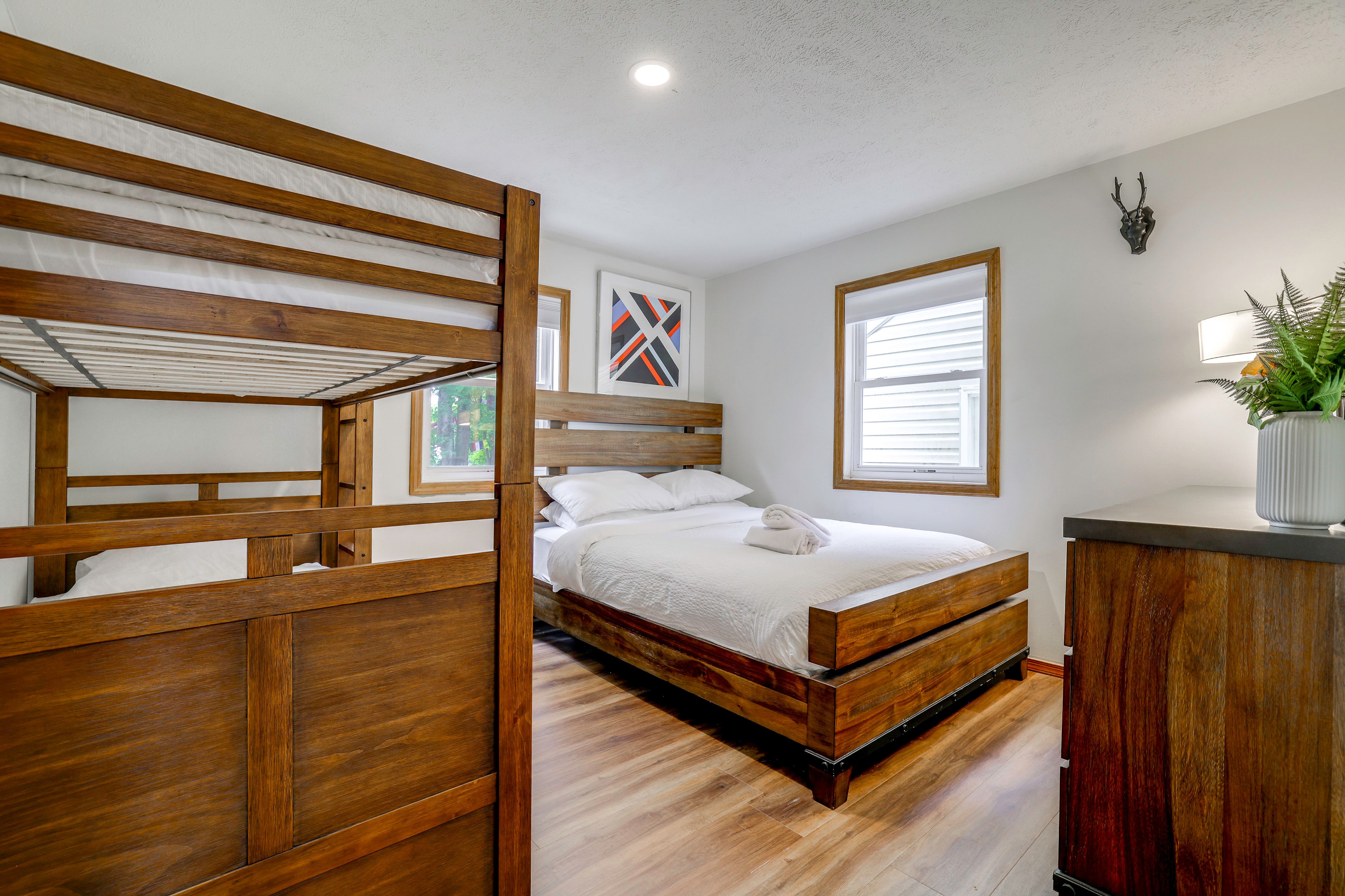 Bedroom 2 | Queen Bed | Twin Bunk Bed | 1st Floor