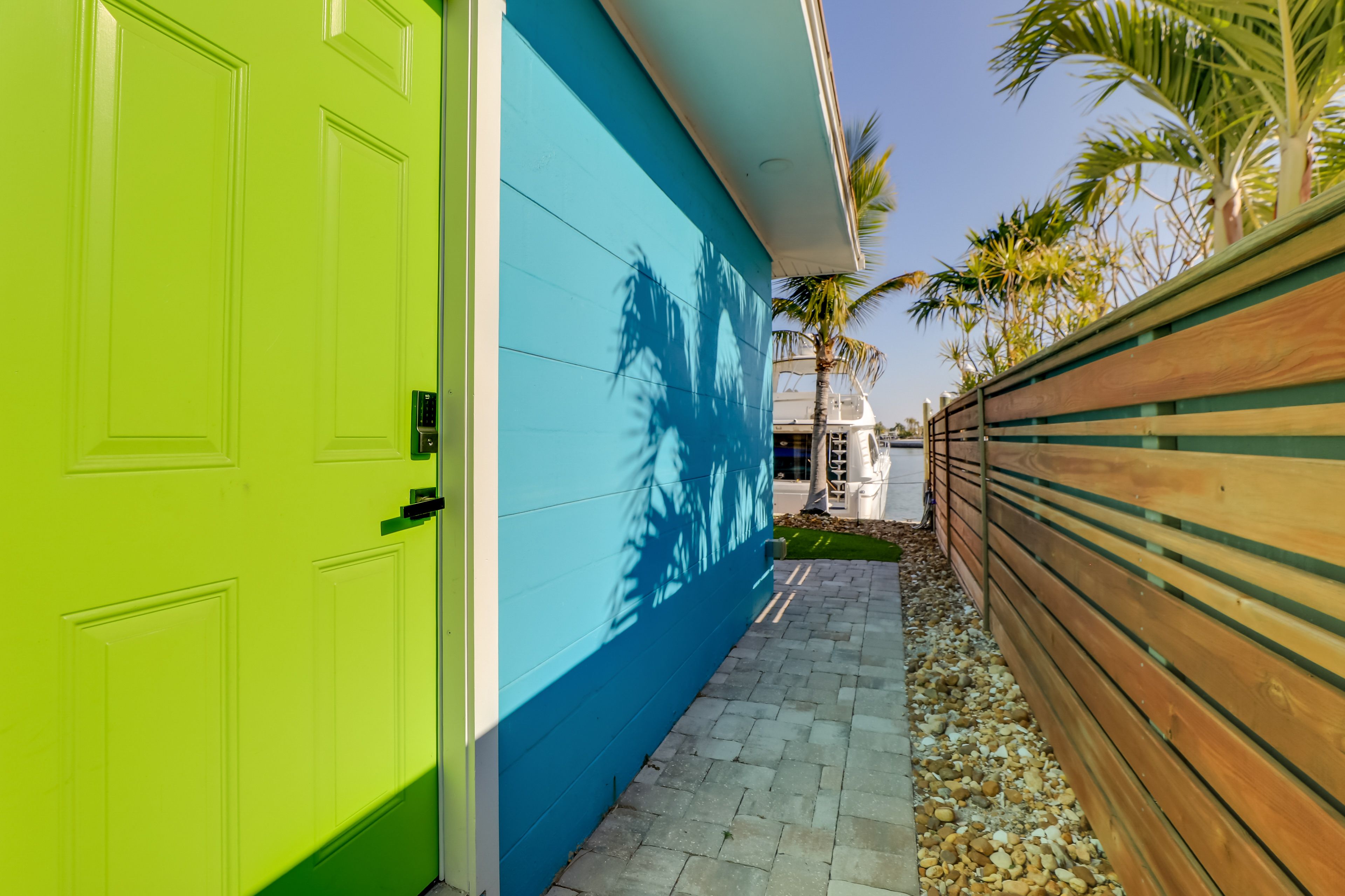 Unit Entry | Walkway to Shared Patio