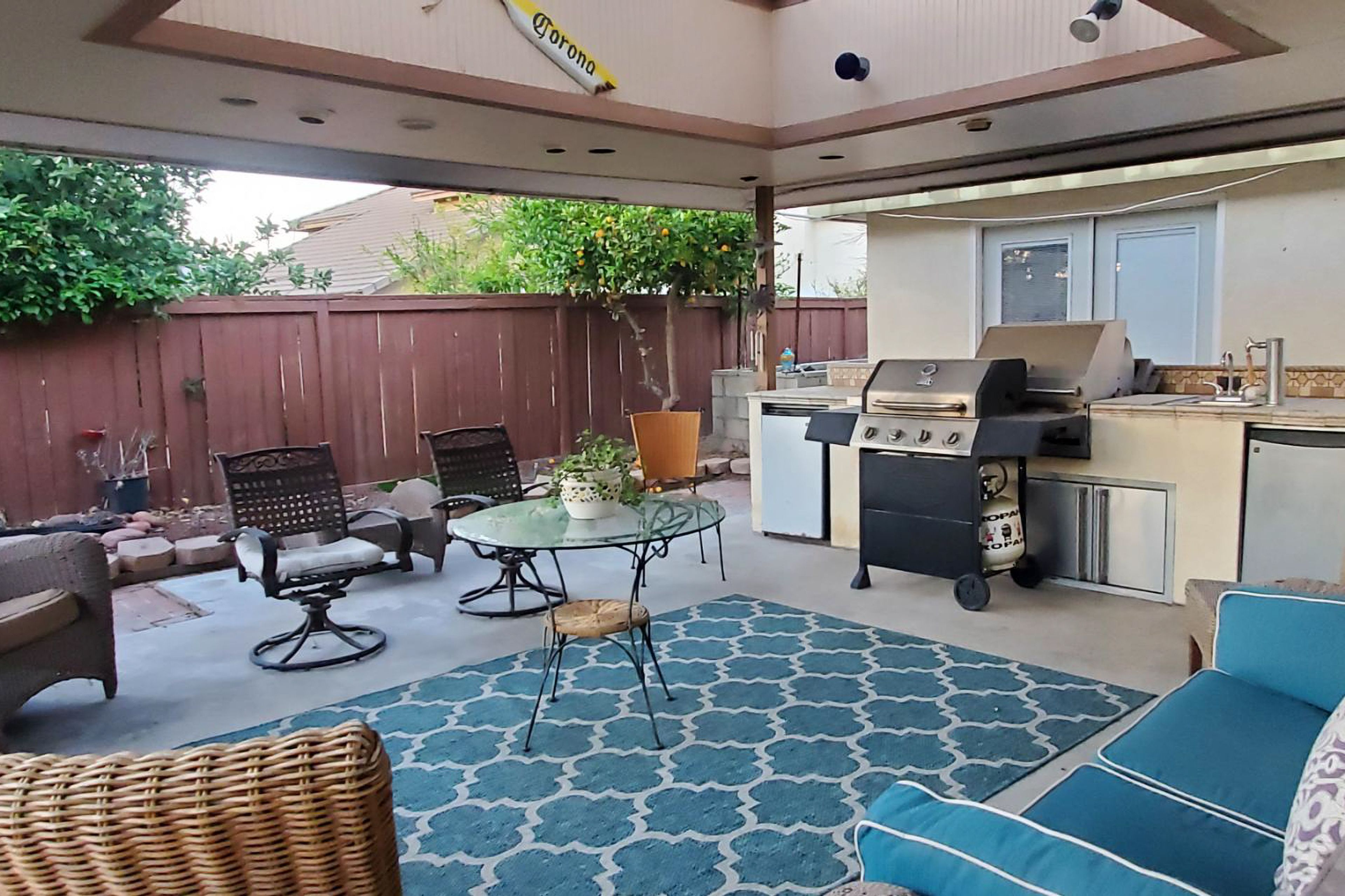 Private Patio | 2-Story Home | Outdoor Kitchen