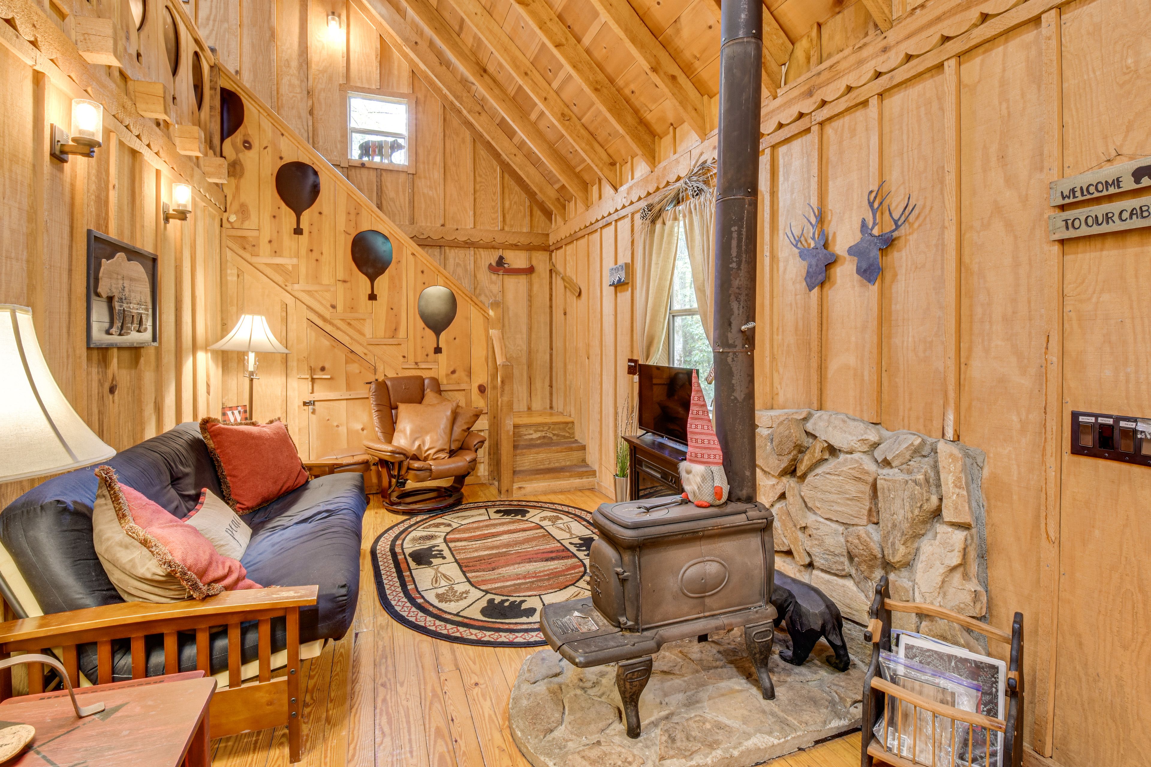 Living Room | 1st Floor | Smart TV | Electric Fireplace