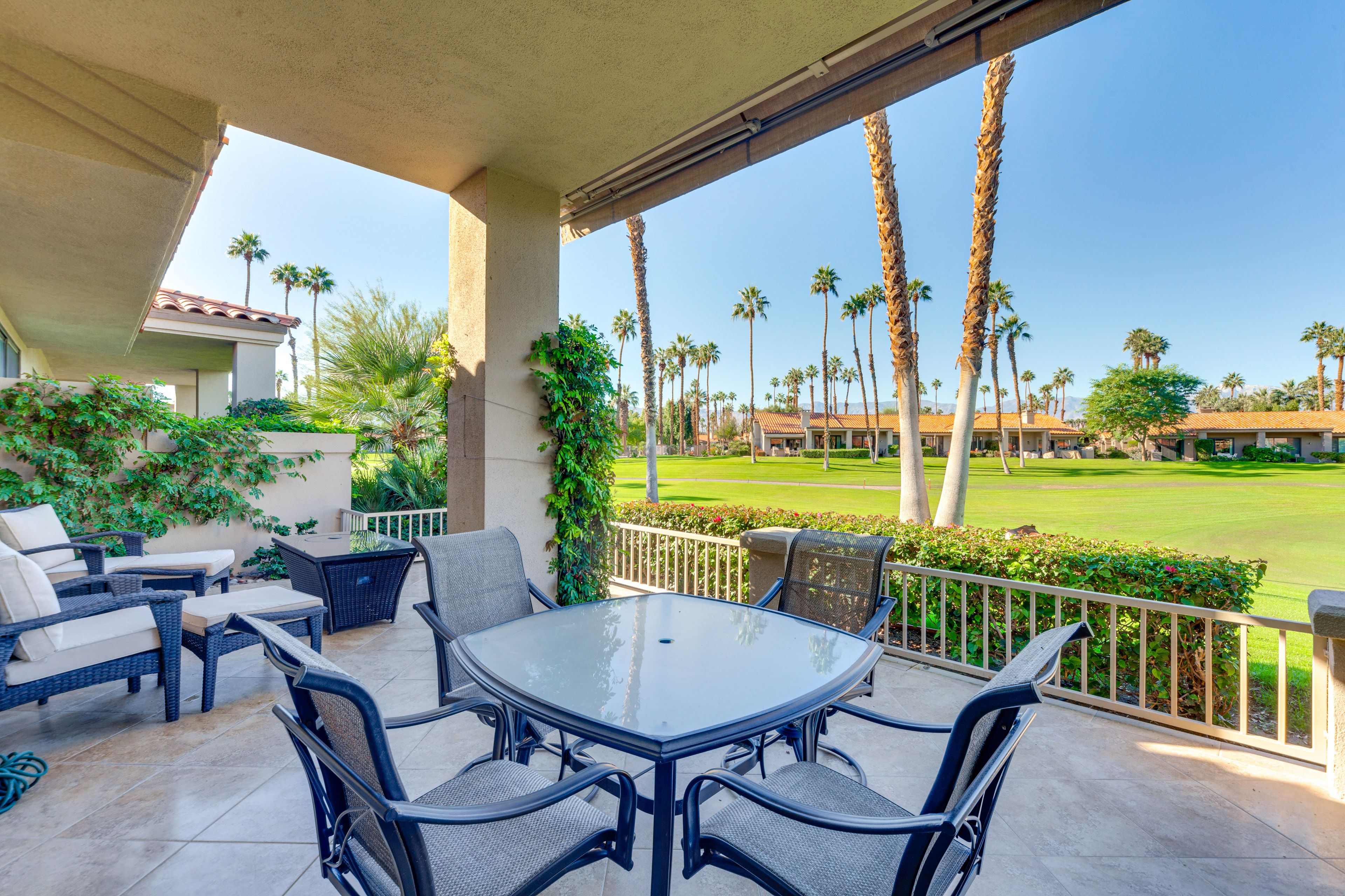 Private Patio | Golf Course Views | Lounge Seating