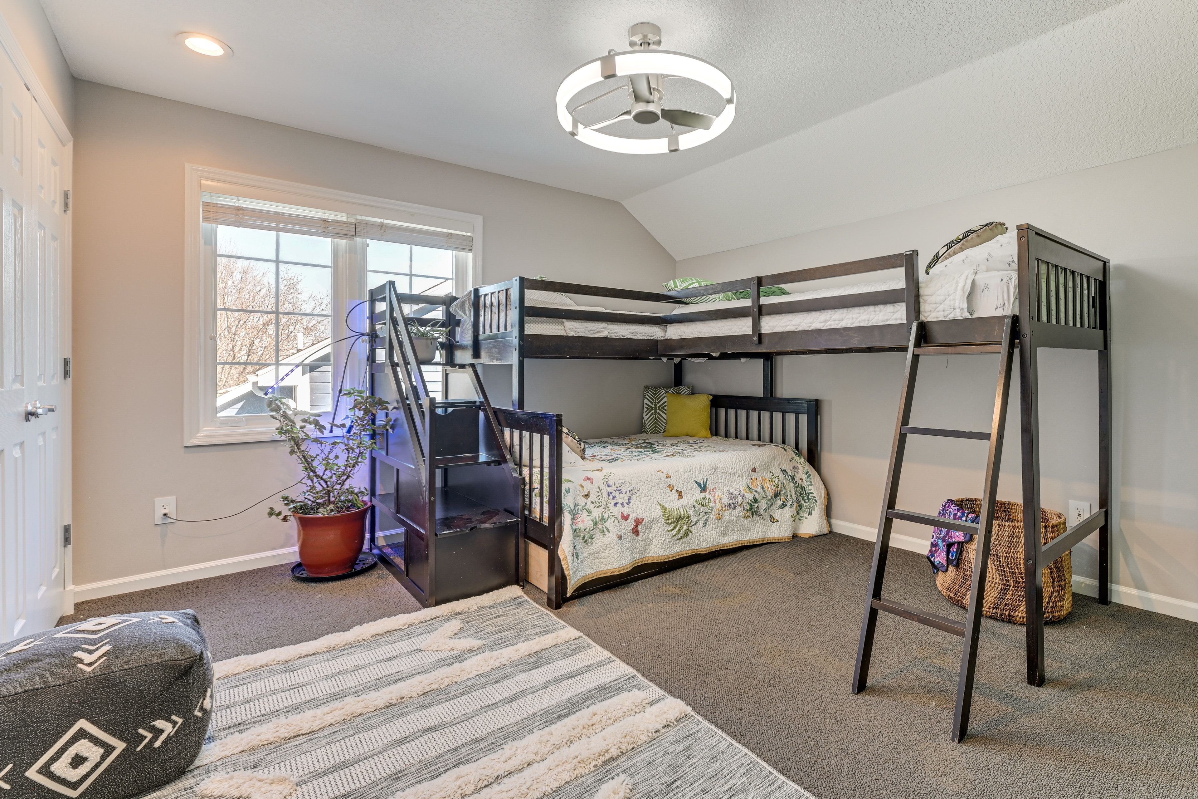 Bedroom 3 | Queen Bed | 2 Lofted Twin Beds | Smart TV | 2nd Floor