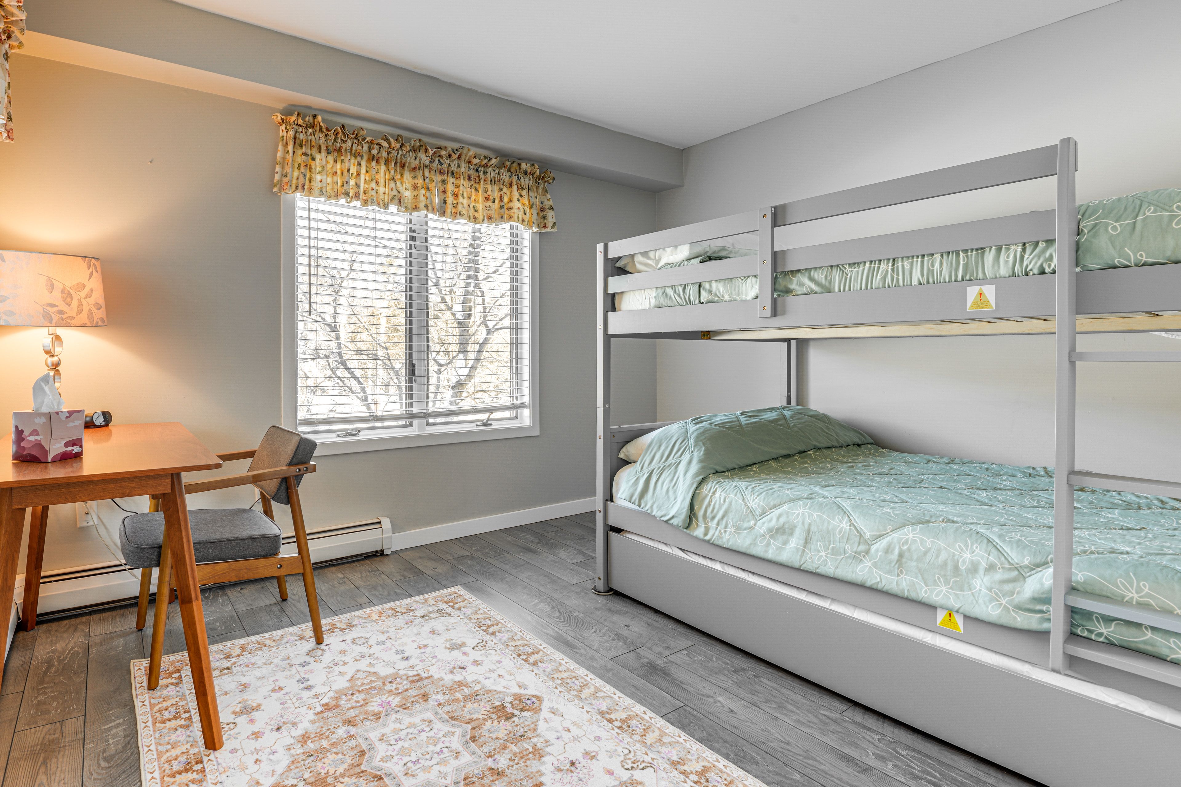 Bedroom 2 | Full Bunk Bed w/ Twin Trundle | Desk Workspace