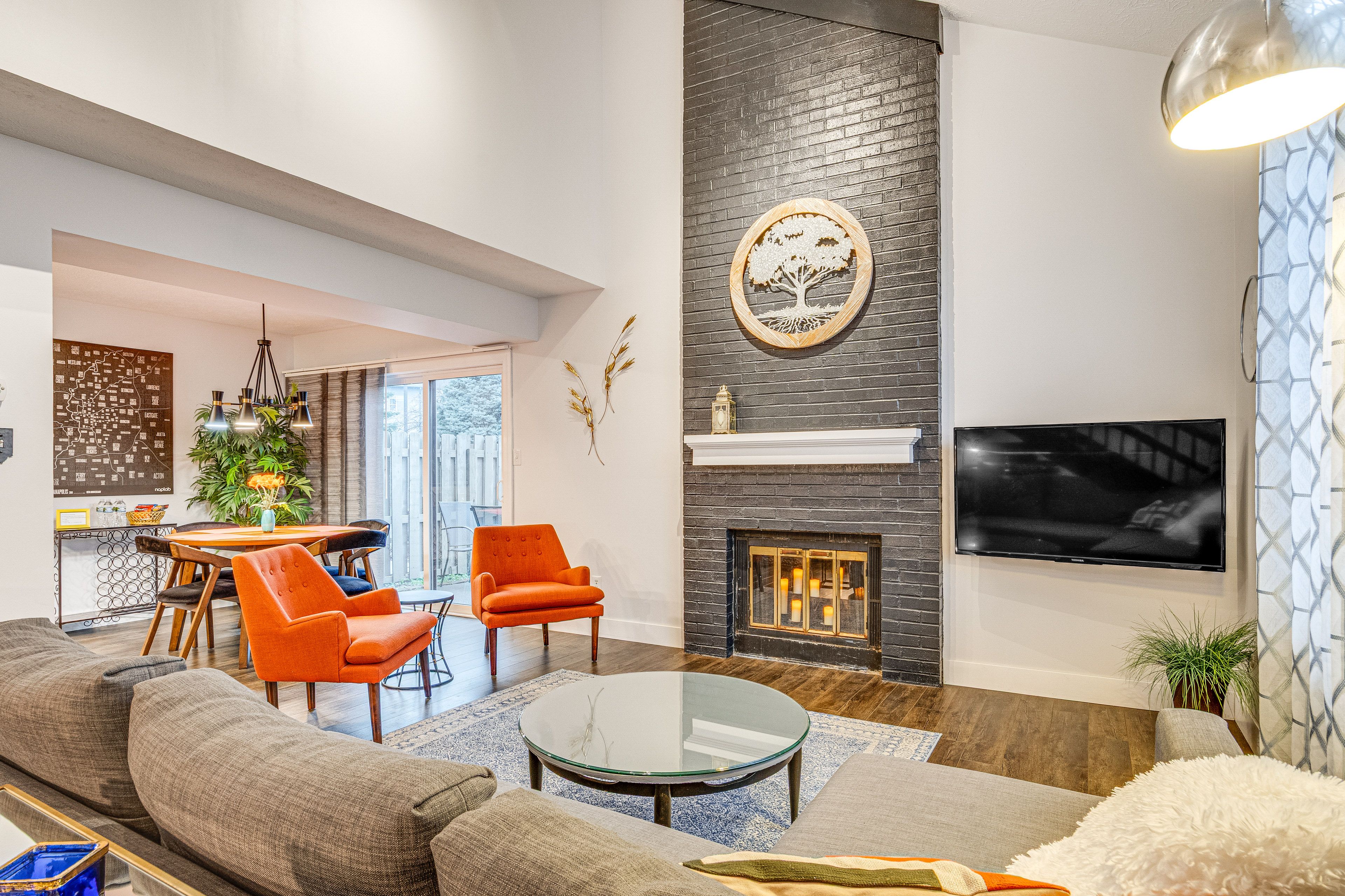 Indianapolis Vacation Rental | 2BR | 2.5BA | Stairs Required | 1,120 Sq Ft