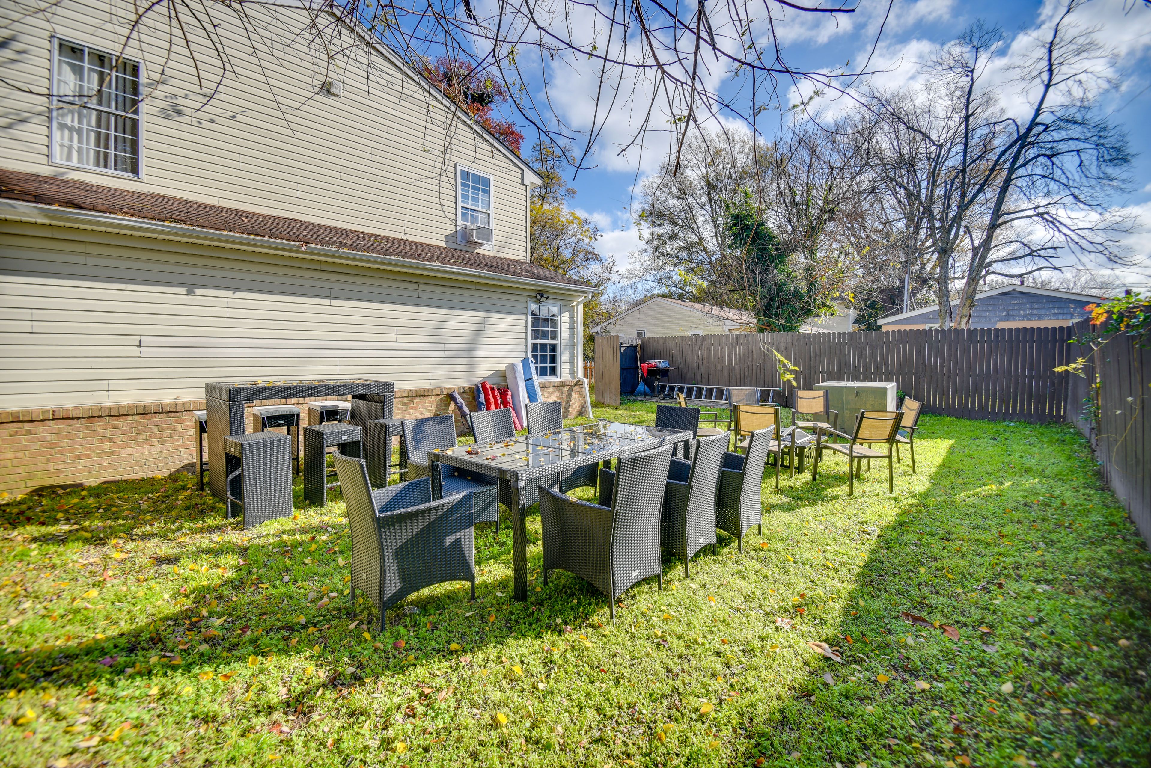 Shared Yard | Fire Pit | Dining Areas