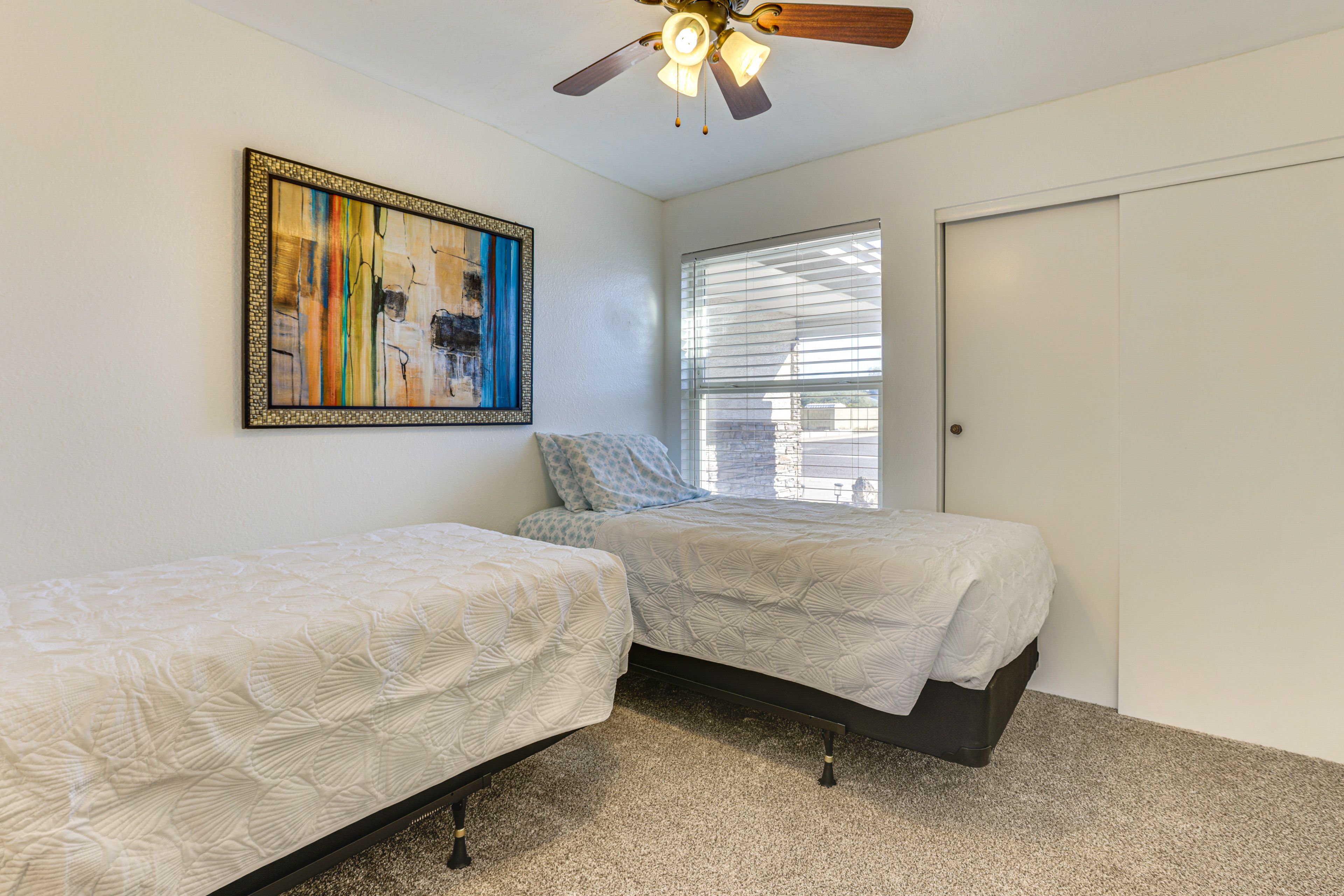 Bedroom 3 | 2 Twin XL Beds (Convertible to 1 King Bed)