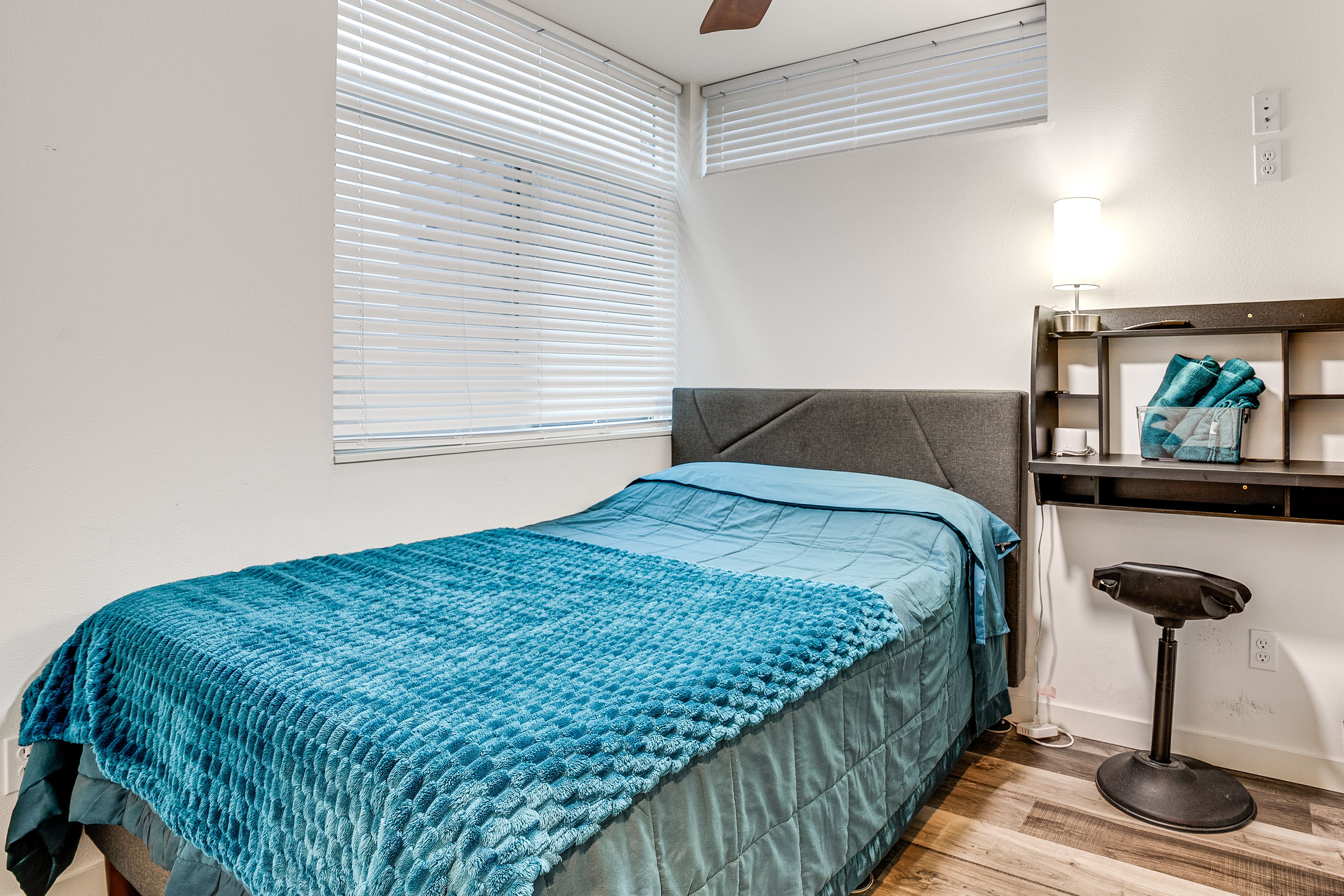 Bedroom 5 | 2nd Floor | Full Bed | Laptop-Friendly Workspace | Smart TV