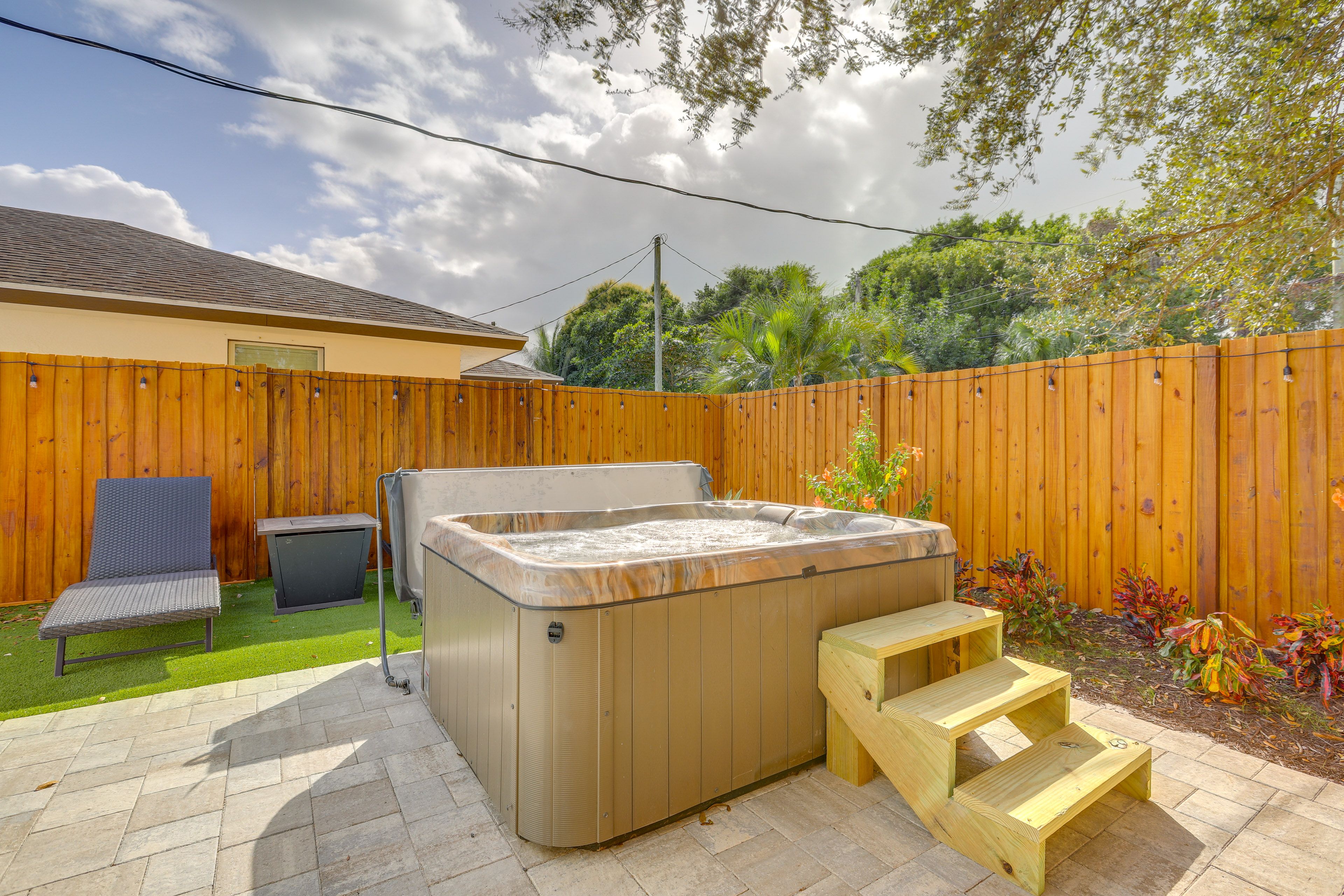 Fenced-In Patio | Gas Fire Pit