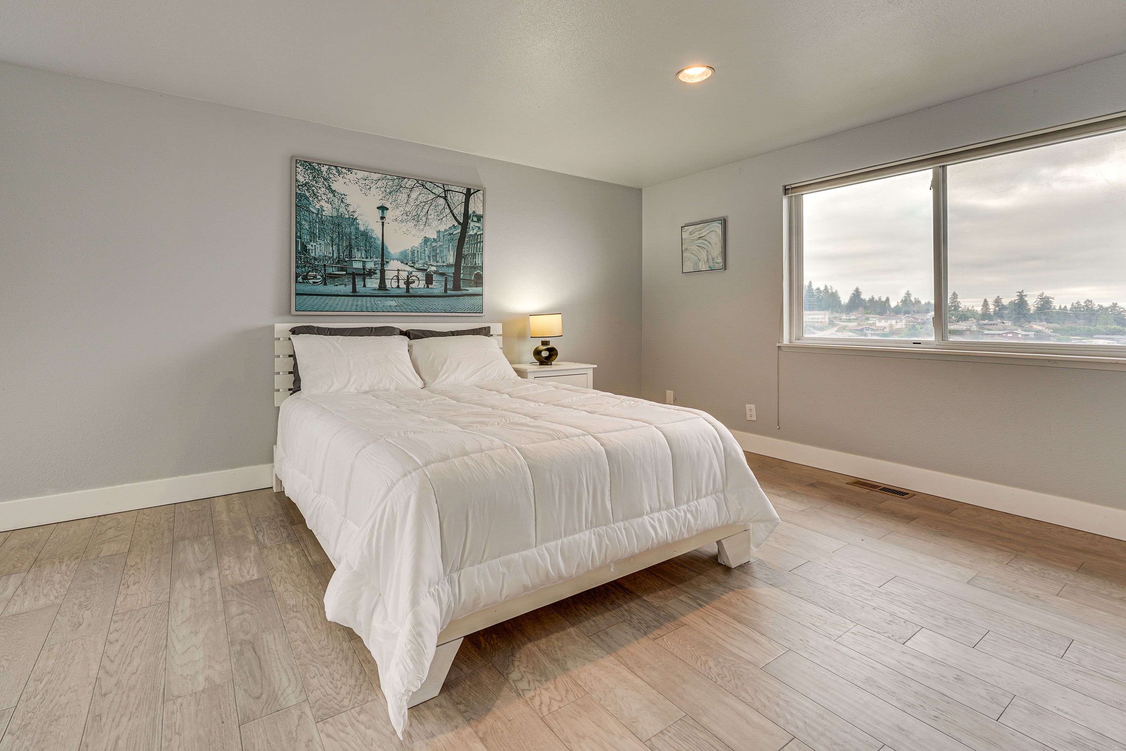 Bedroom 1 | Queen Bed | Puget Sound Views