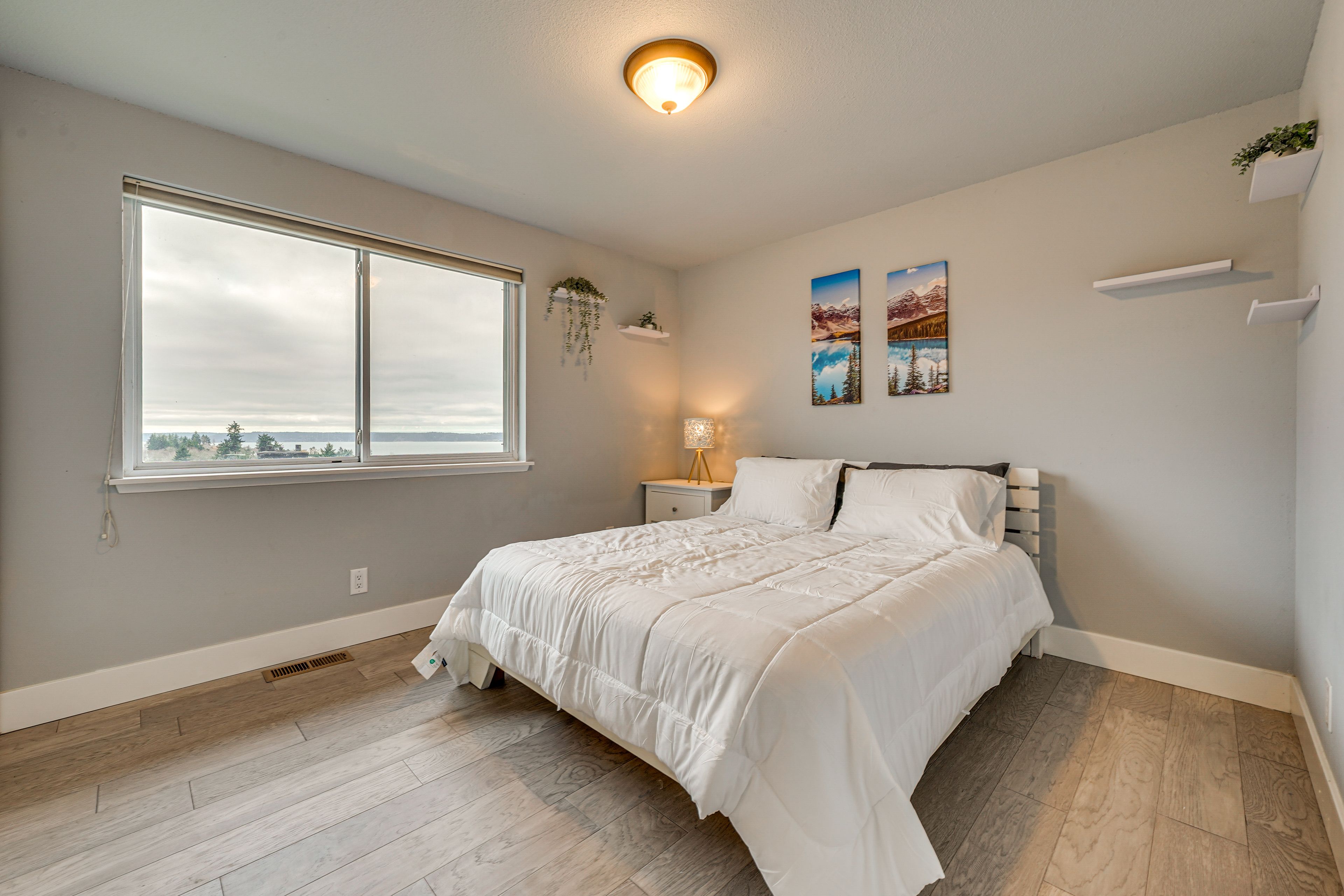 Bedroom 2 | Queen Bed | Puget Sound Views