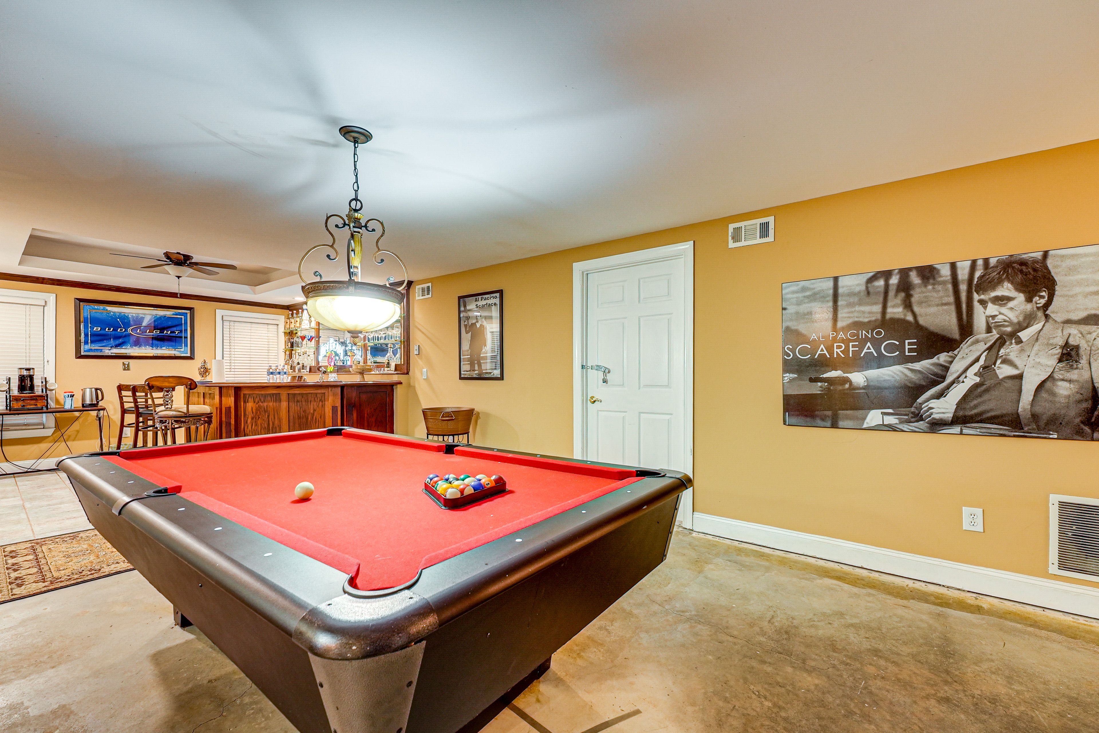 Pool Table | Bar Area | Kitchenette | Keurig Coffee Maker