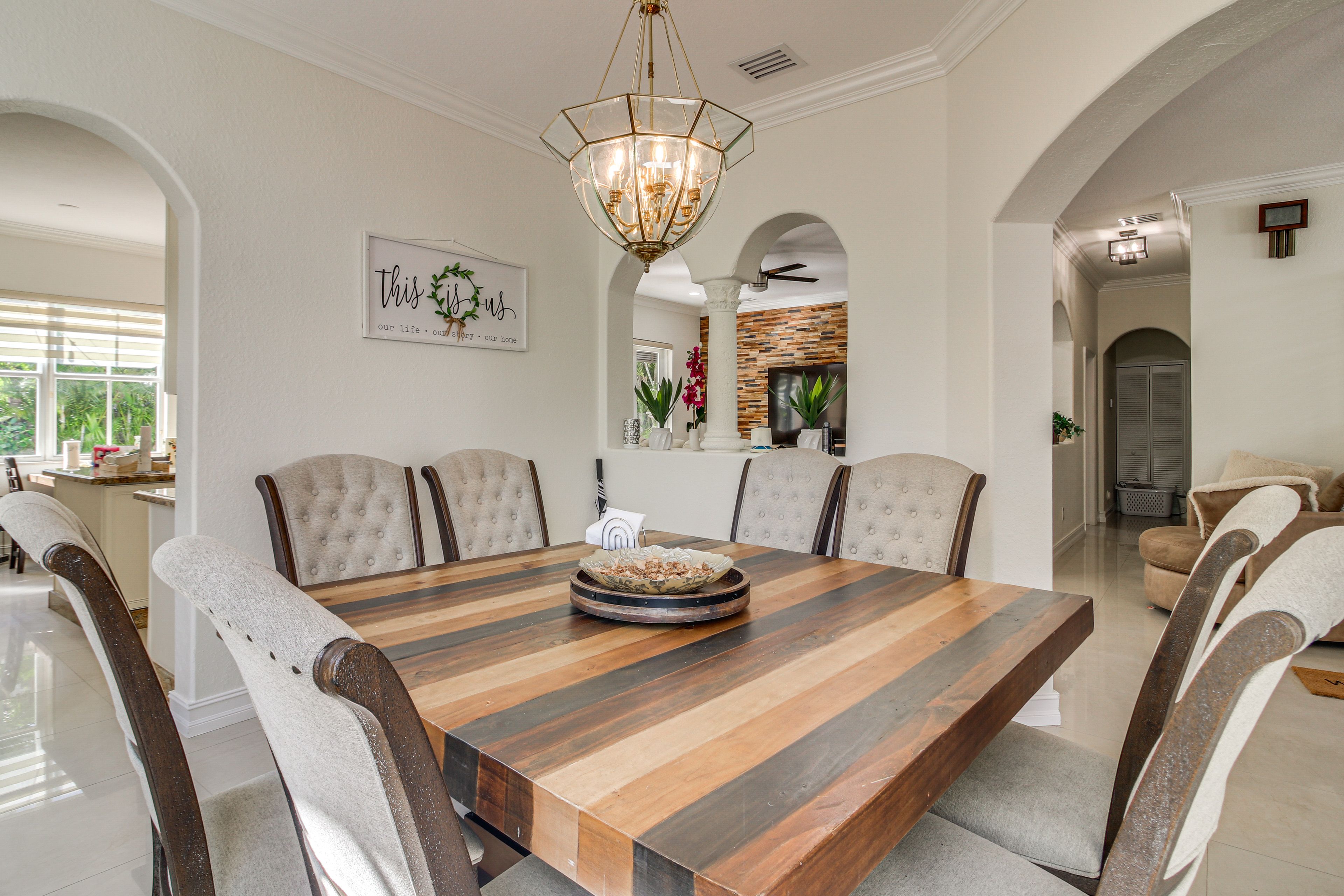 Dining Room | Dishware/Flatware Provided | 1st Floor