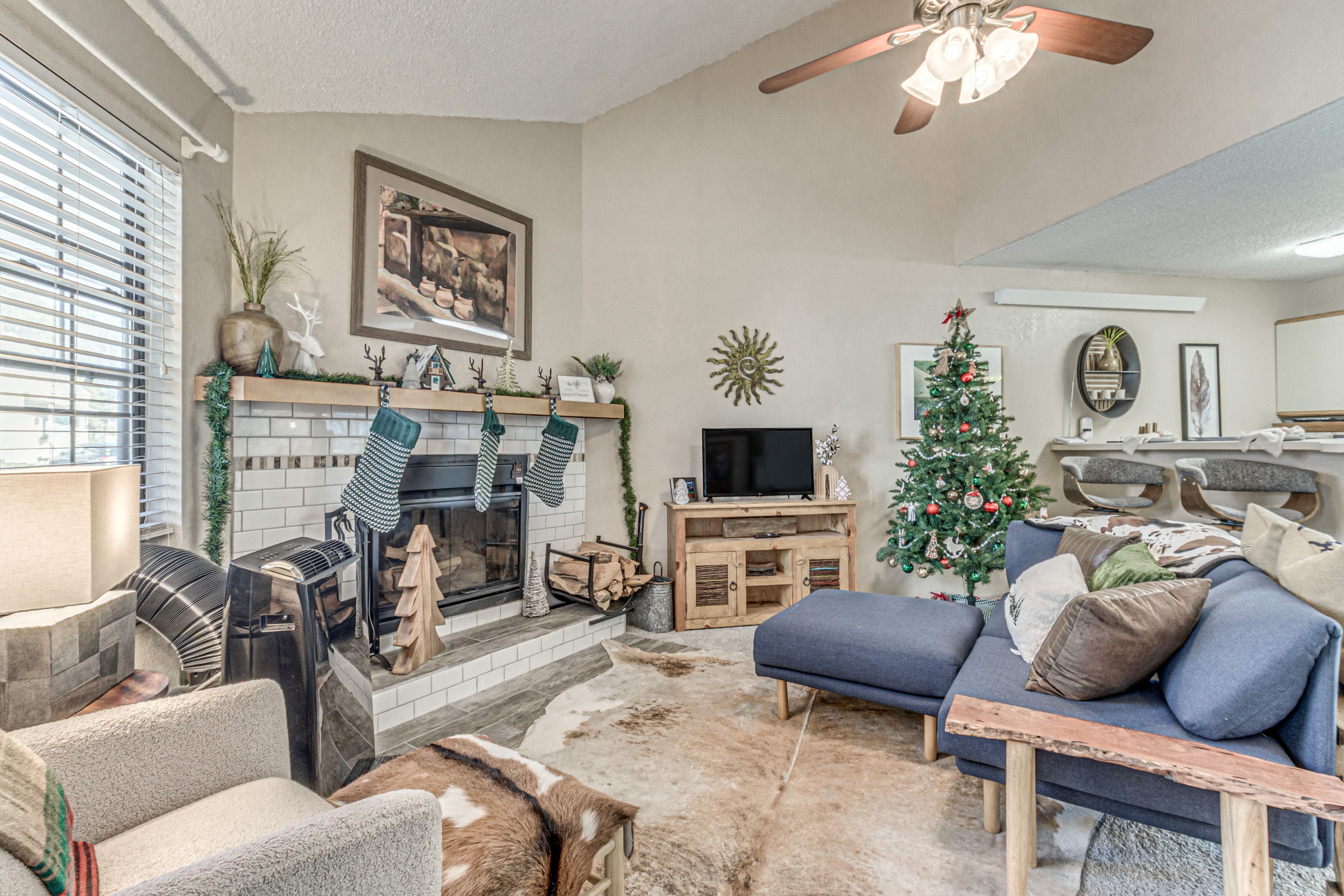 Ruidoso Vacation Rental | 2BA | Studio | 648 Sq Ft | 4 Steps to Enter