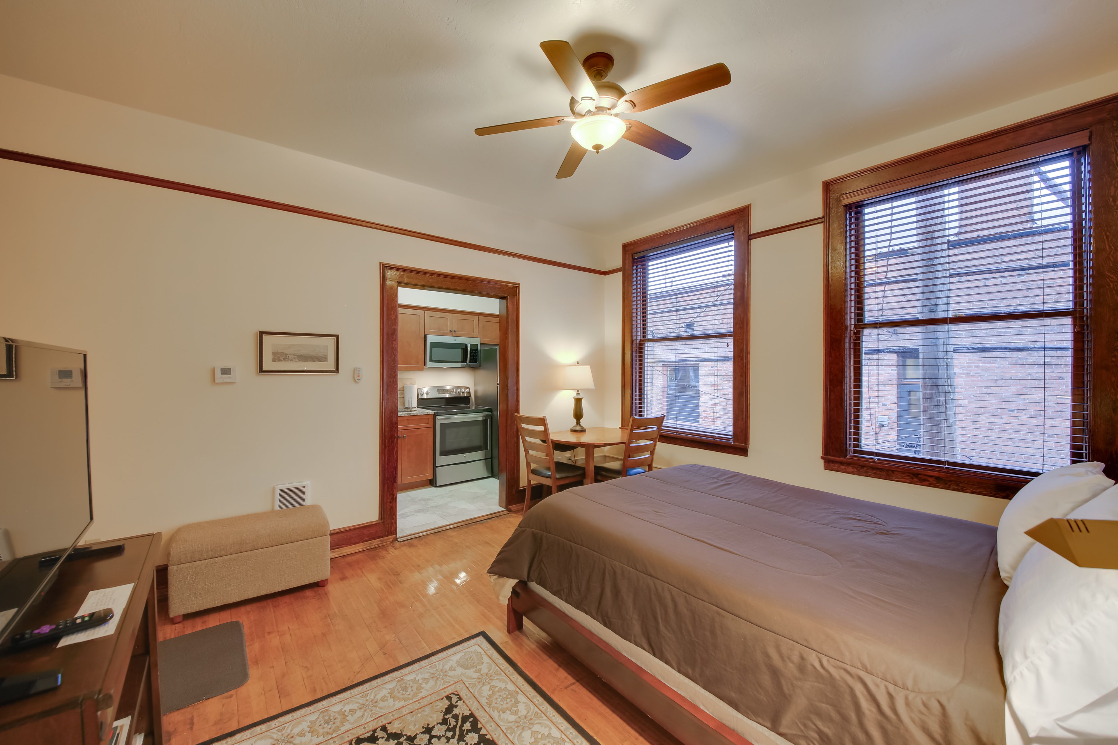 Wallace Vacation Rental | Studio | 1BA | 324 Sq Ft | Stairs Required