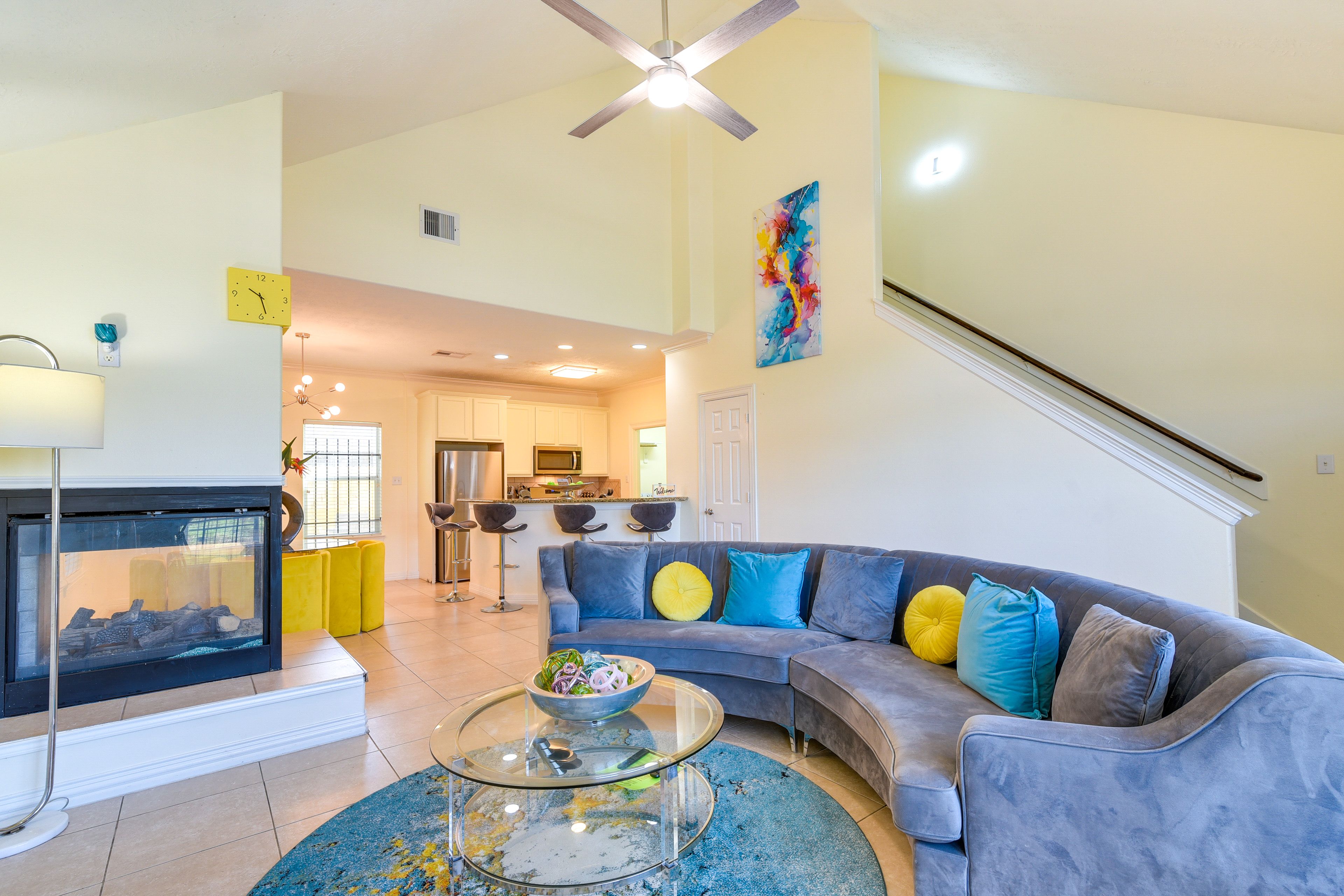 Houston Vacation Rental | 3BR | 2.5BA | 1,600 Sq Ft | Stairs to Access Bedrooms