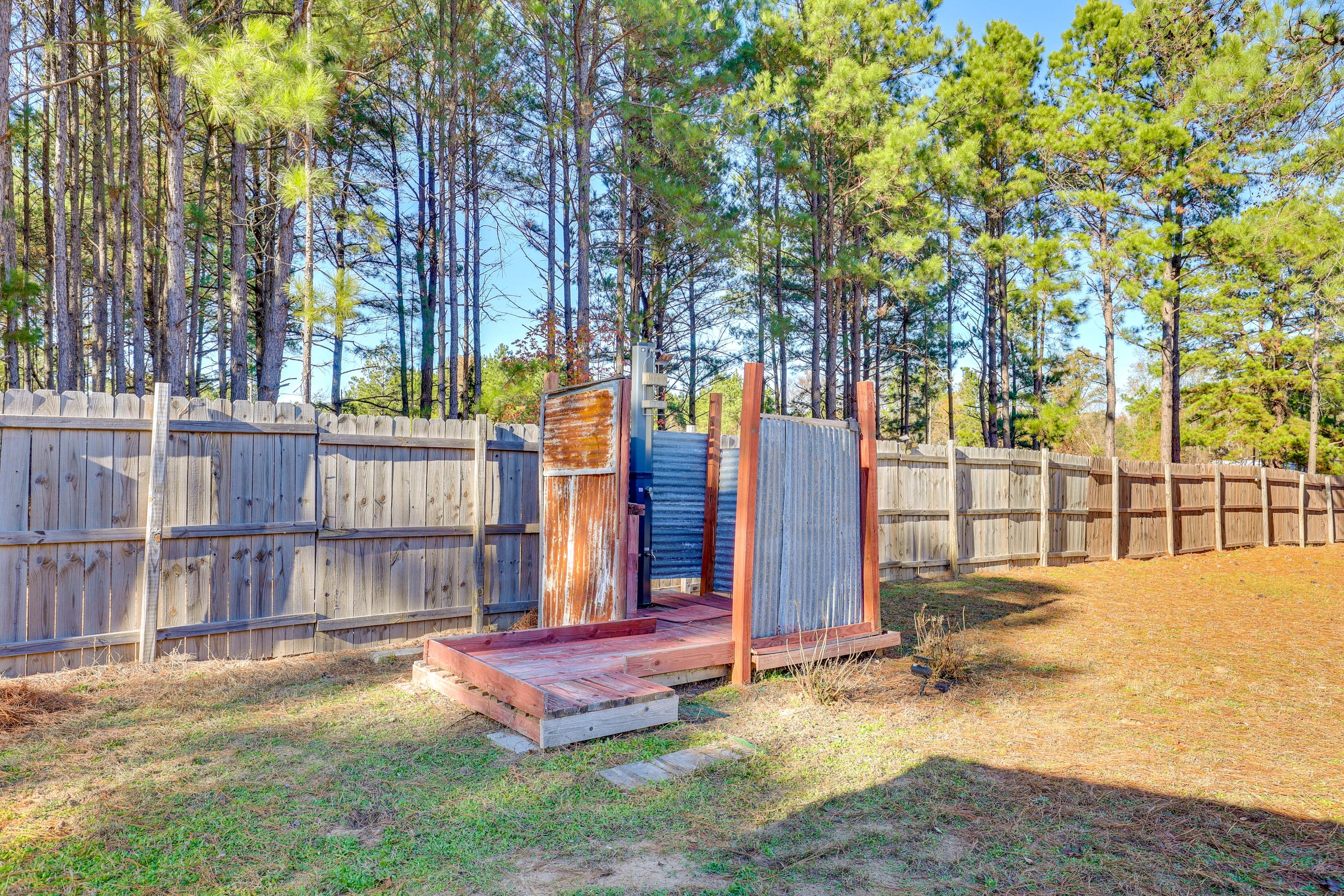Shared Outdoor Shower