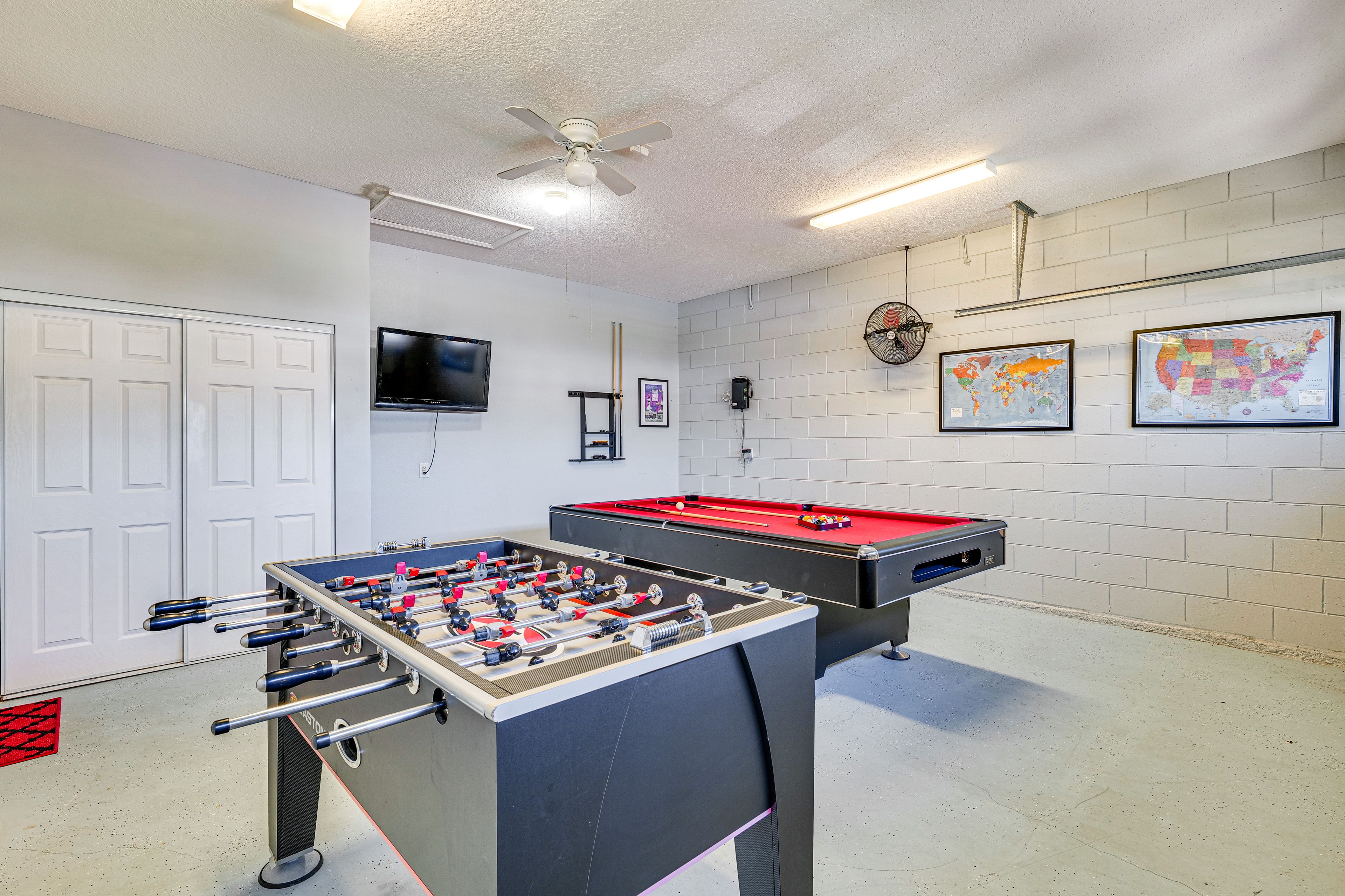 Game Room | Garage | Foosball Table | Pool Table