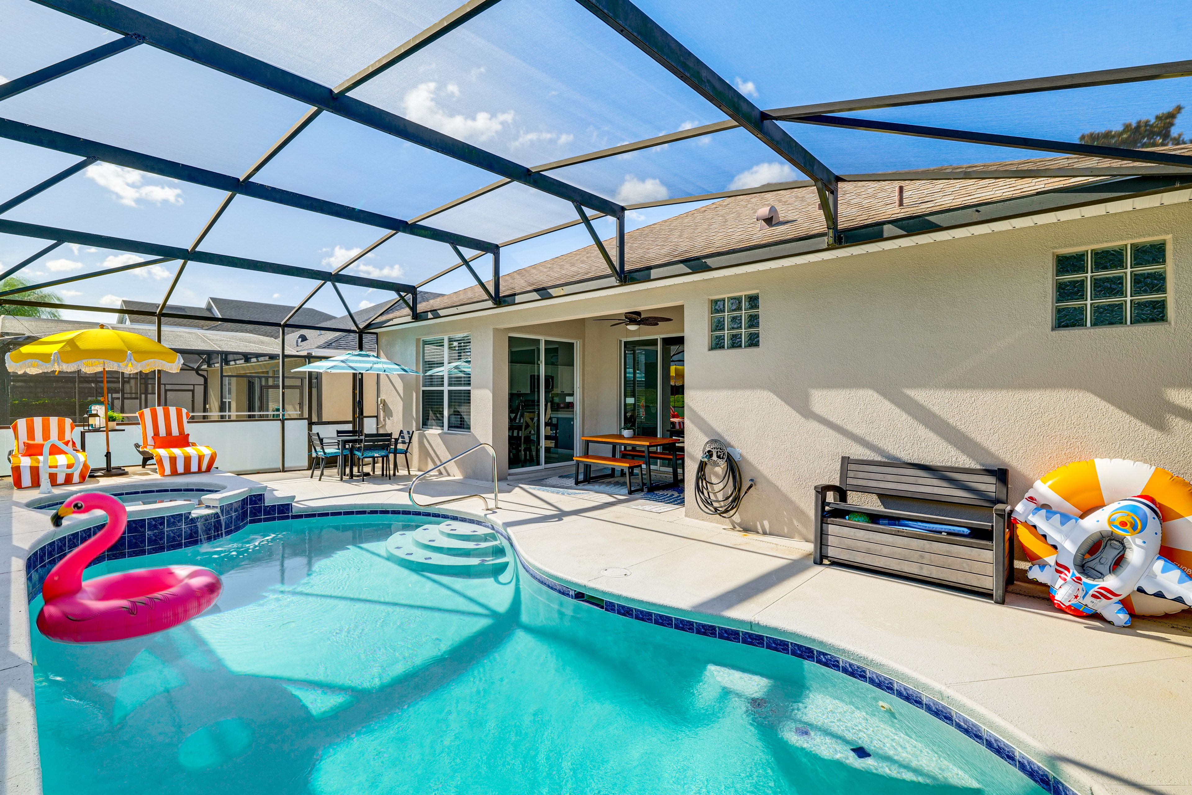 Kissimmee Vacation Rental | 4BR | 3BA | 1,834 Sq Ft | 1 Step to Enter