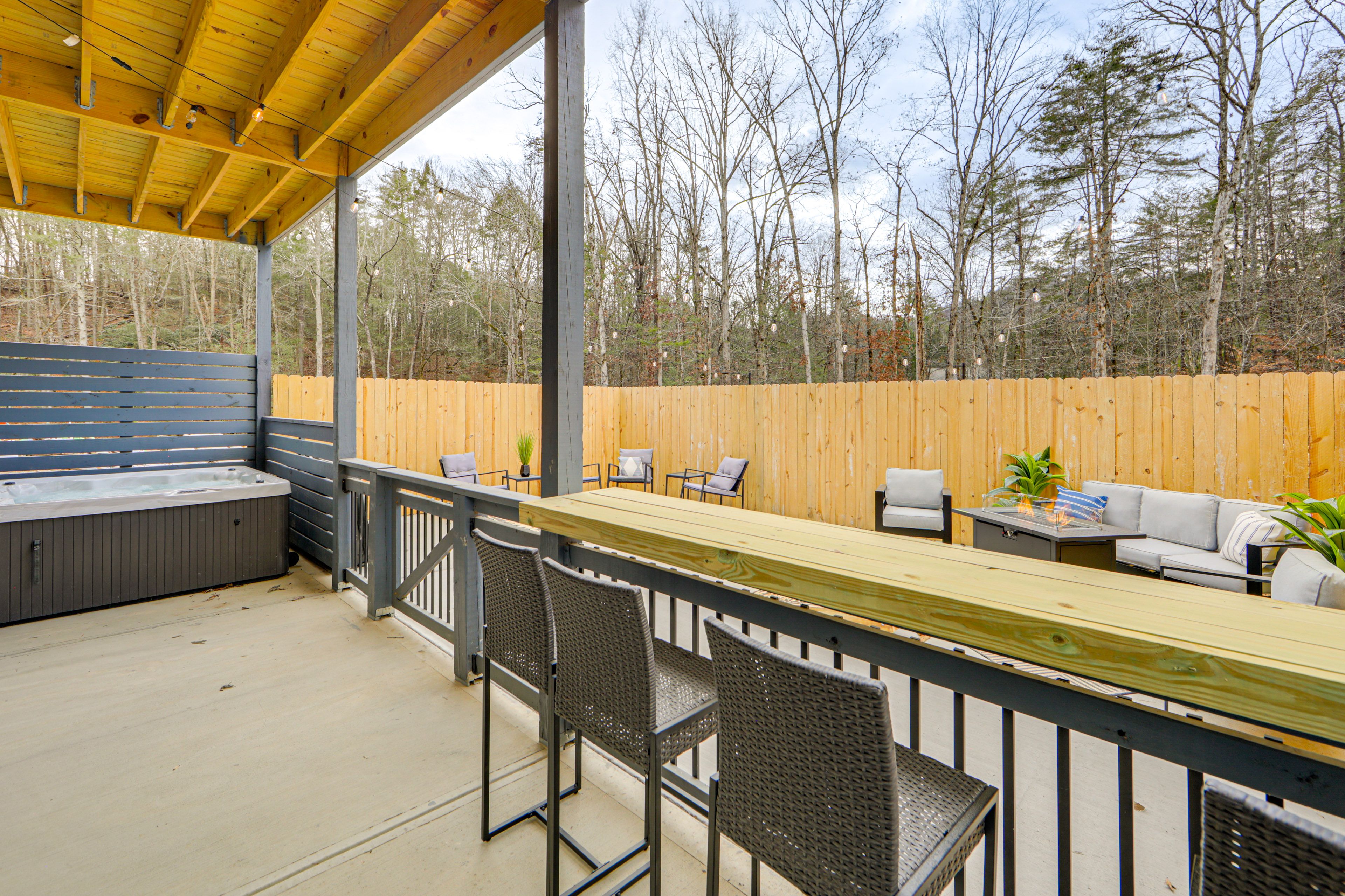 Furnished Patio | Private Hot Tub