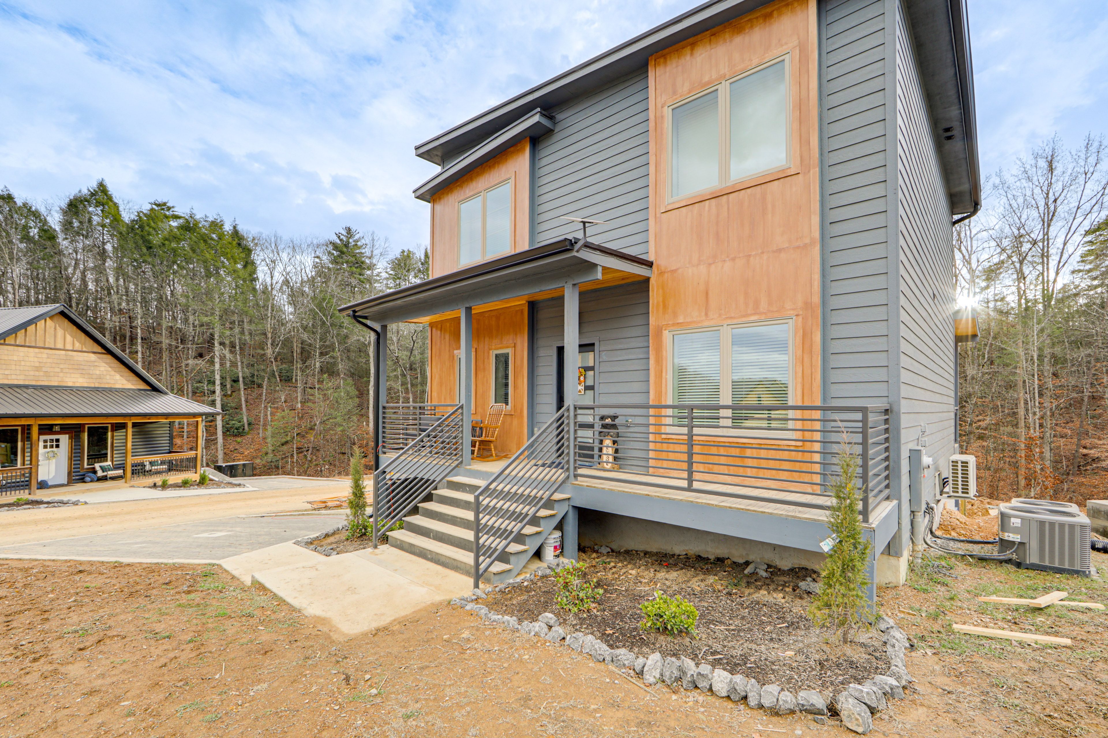 Property Exterior | 2-Story Cabin w/ Basement