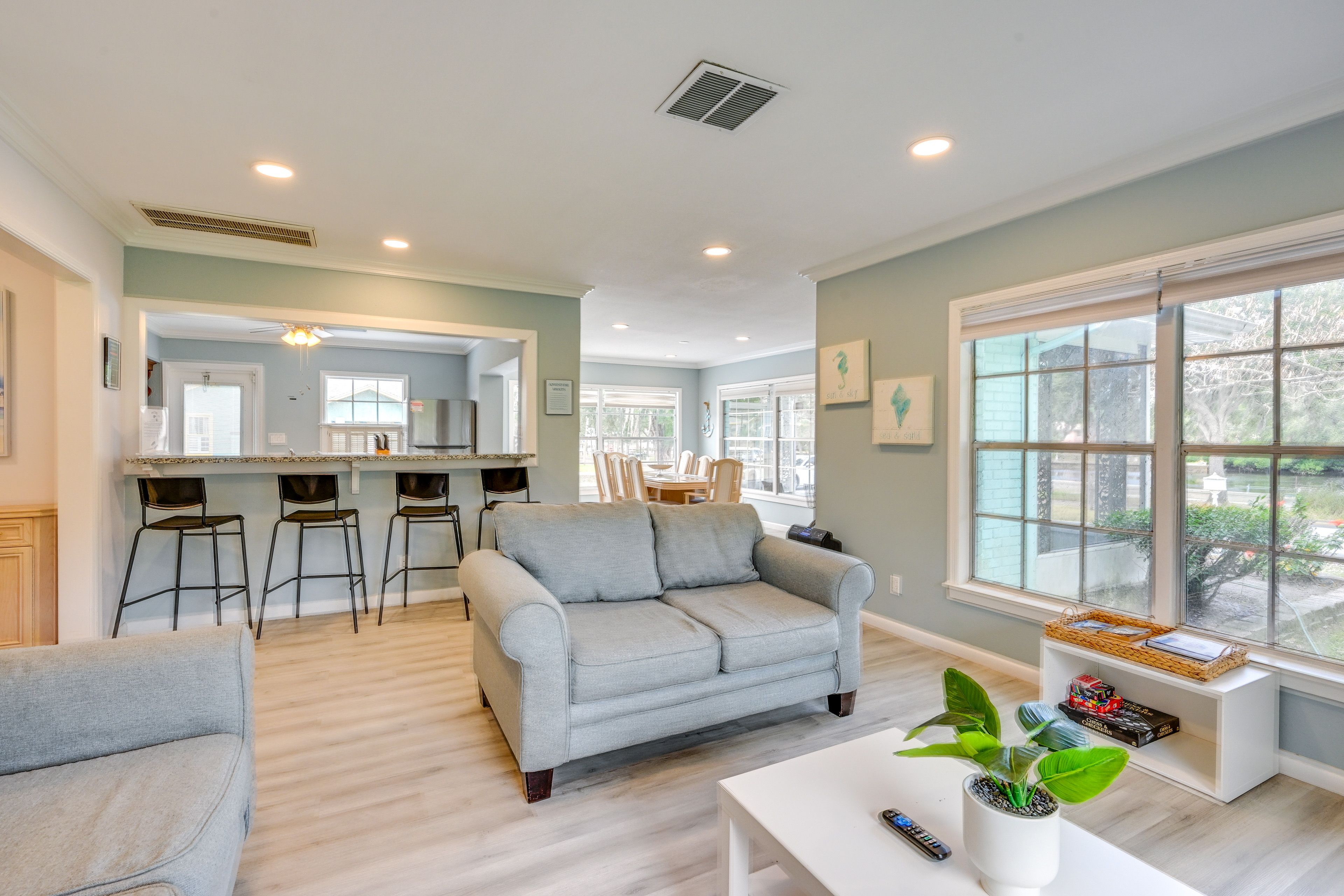 Living Room | Smart TV | Board Games | Full Sleeper Sofa