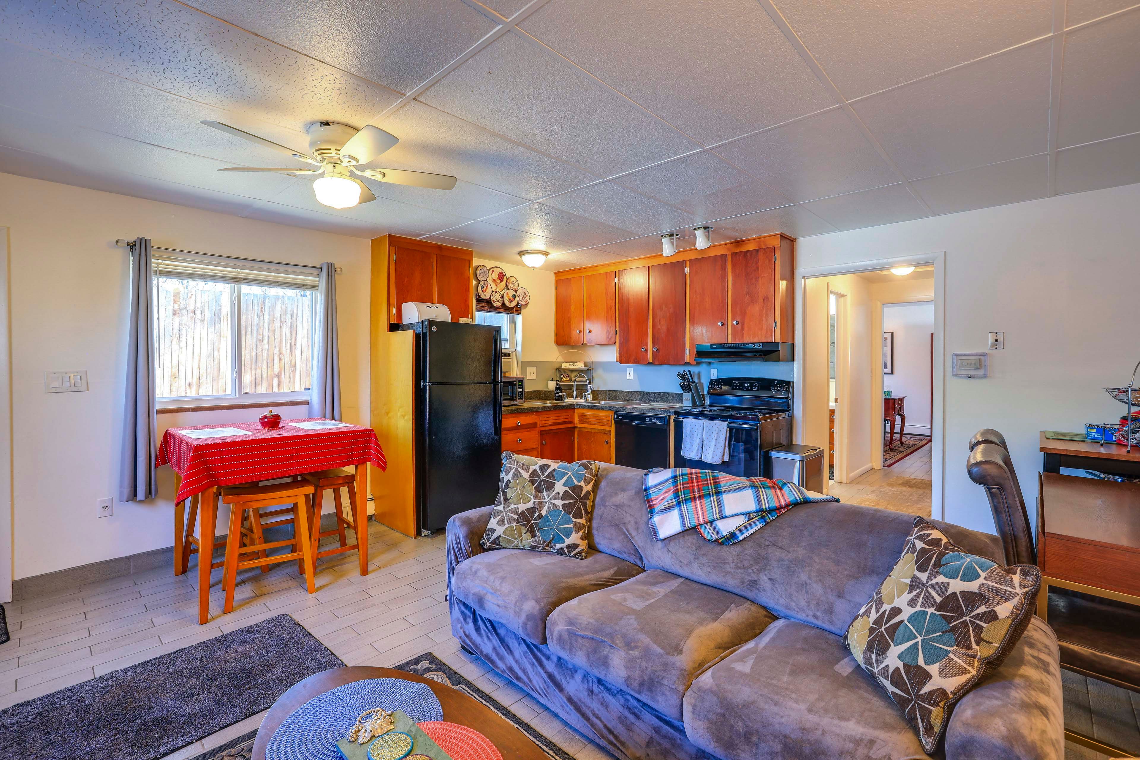 Living Room | Smart TV | Full Sleeper Sofa | Single-Story Unit