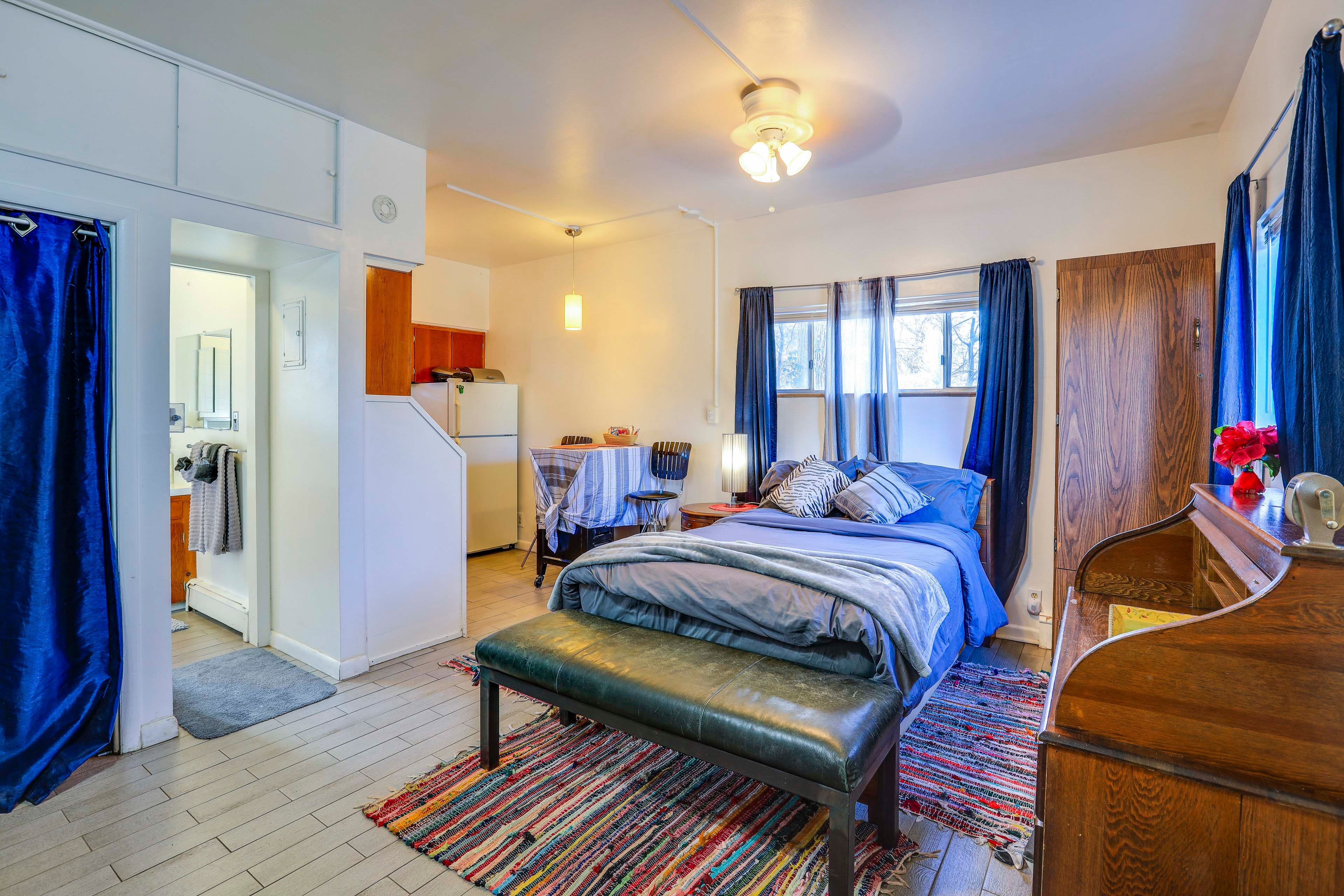 Denver Vacation Rental | Studio | 1BA | 1 Step Required | 1,200 Sq Ft