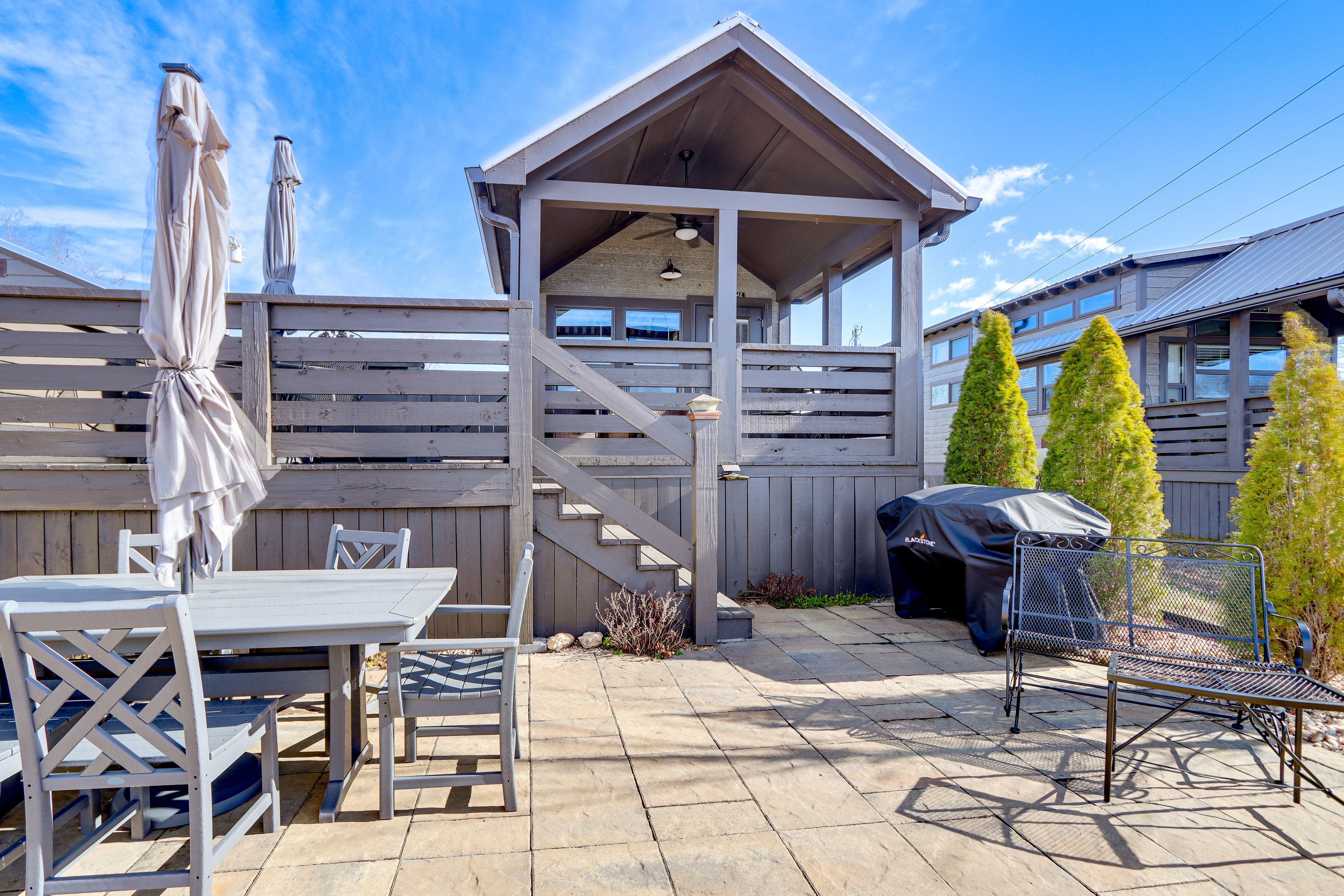 Property Exterior | Patio | Gas Grill | Dining Area