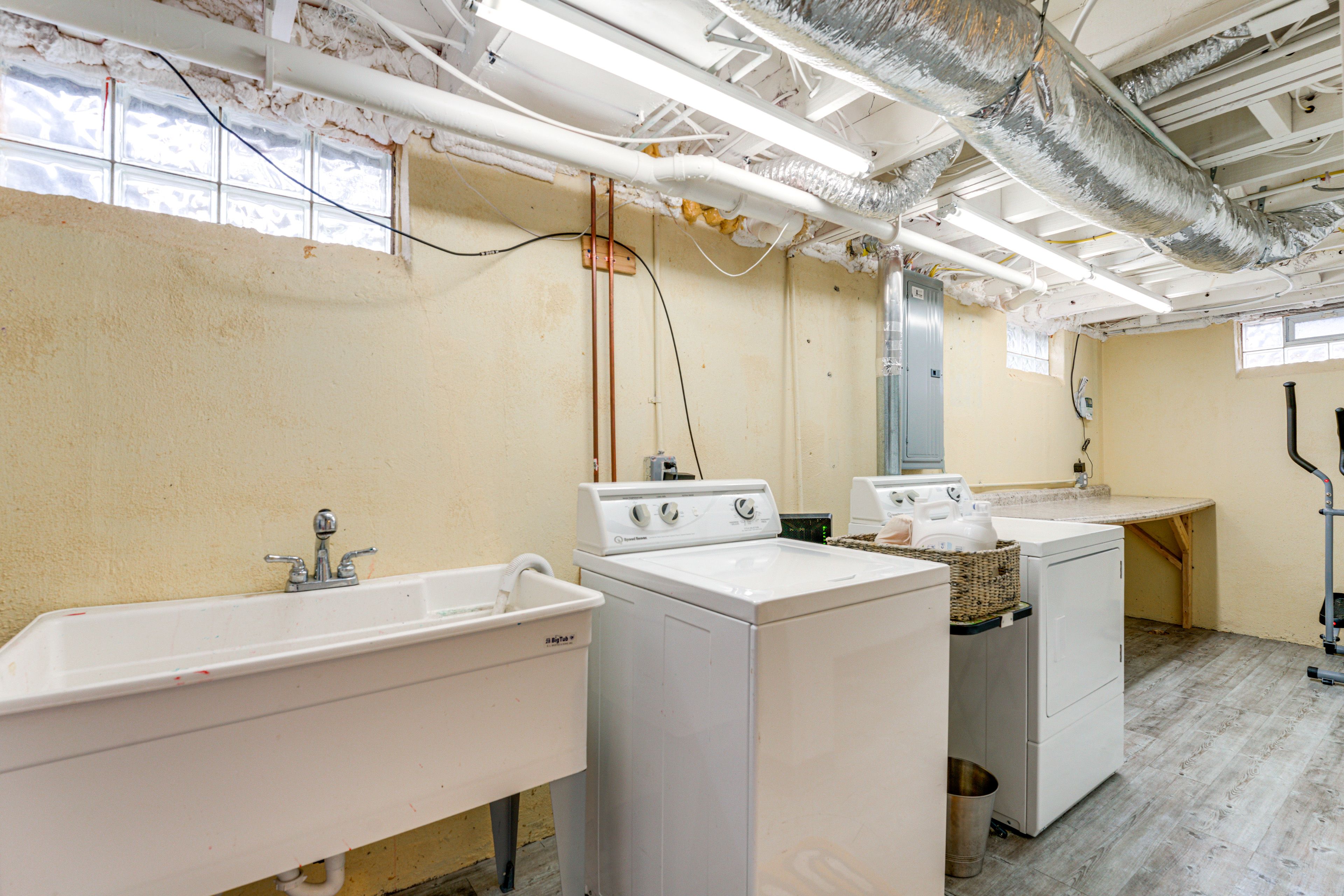 Laundry Room | Basement | Washer/Dryer | Elliptical