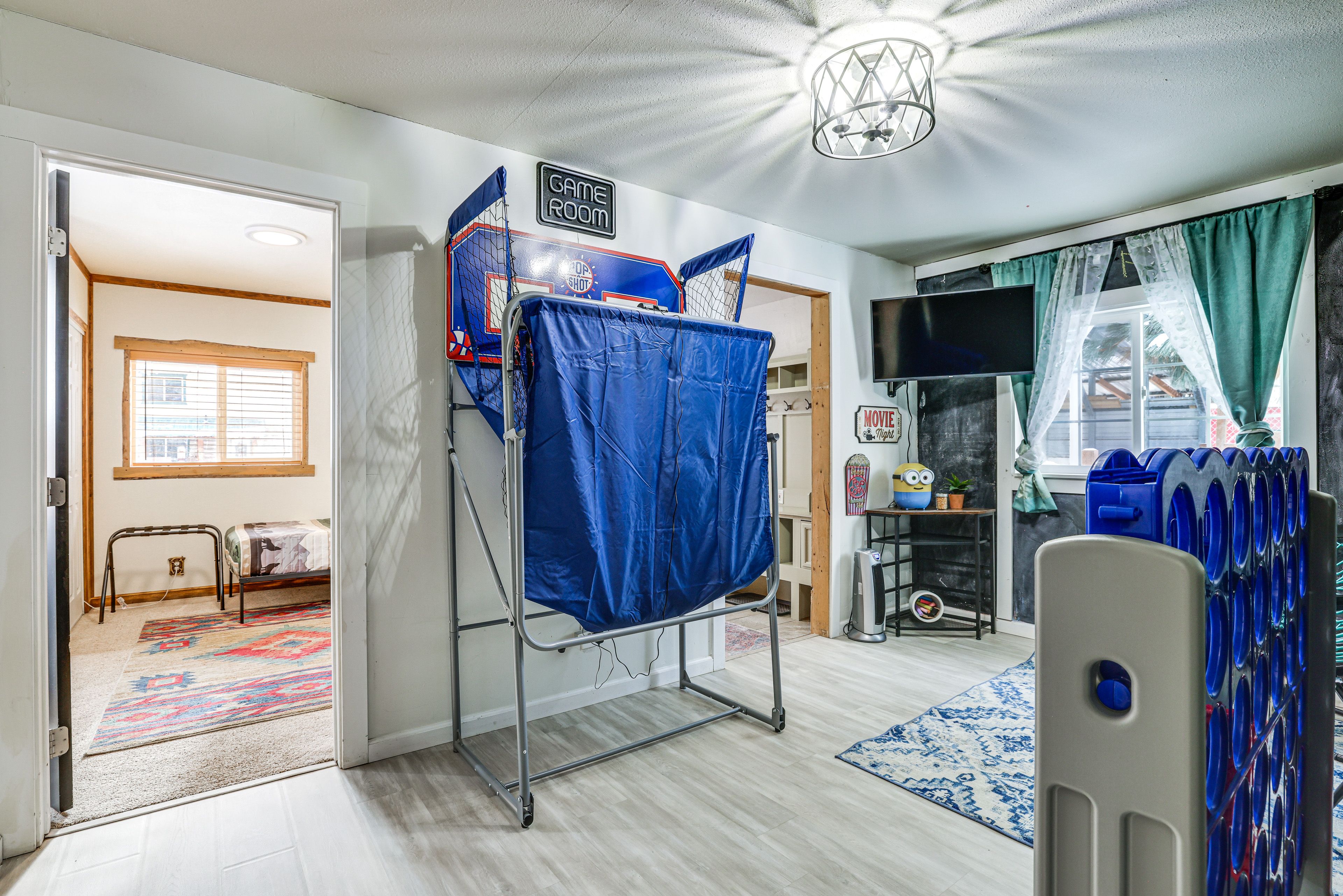 Game Room | Chalk Wall | Popcorn Machine