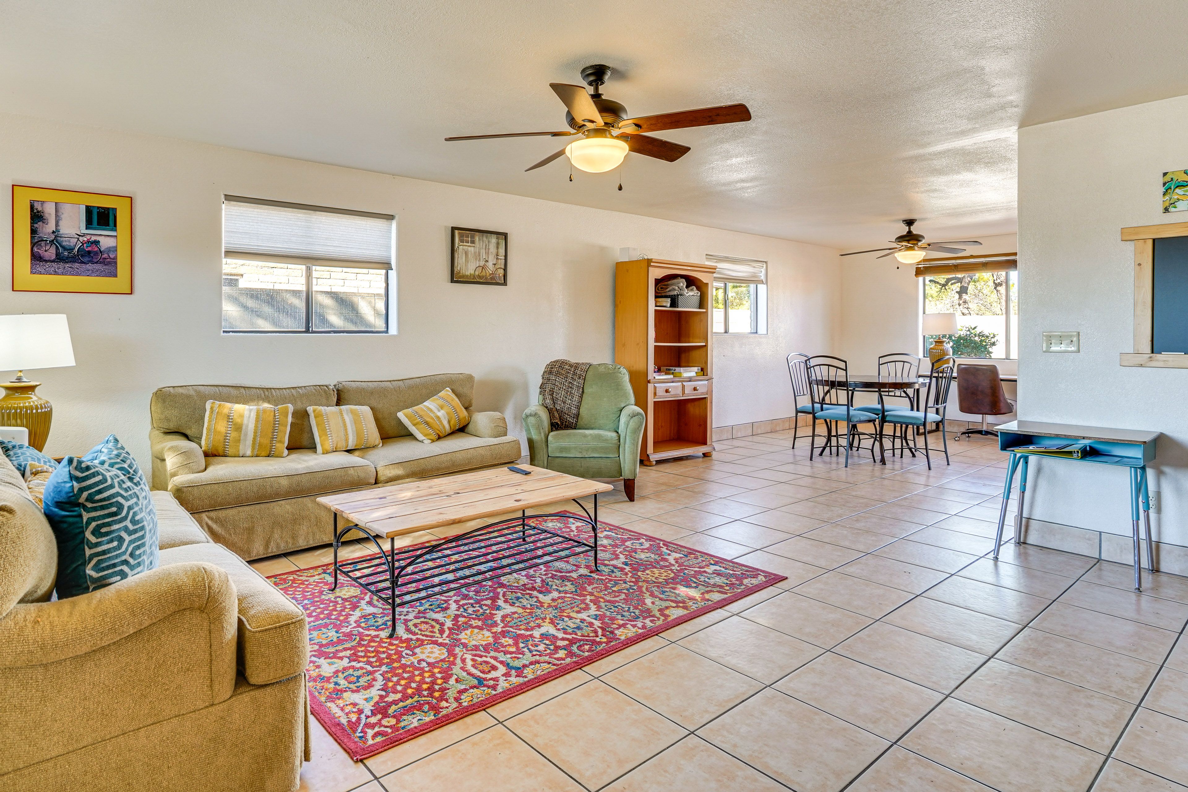 Tucson Vacation Rental | 2BR | 2BA | 1,440 Sq Ft | 1 Step to Enter