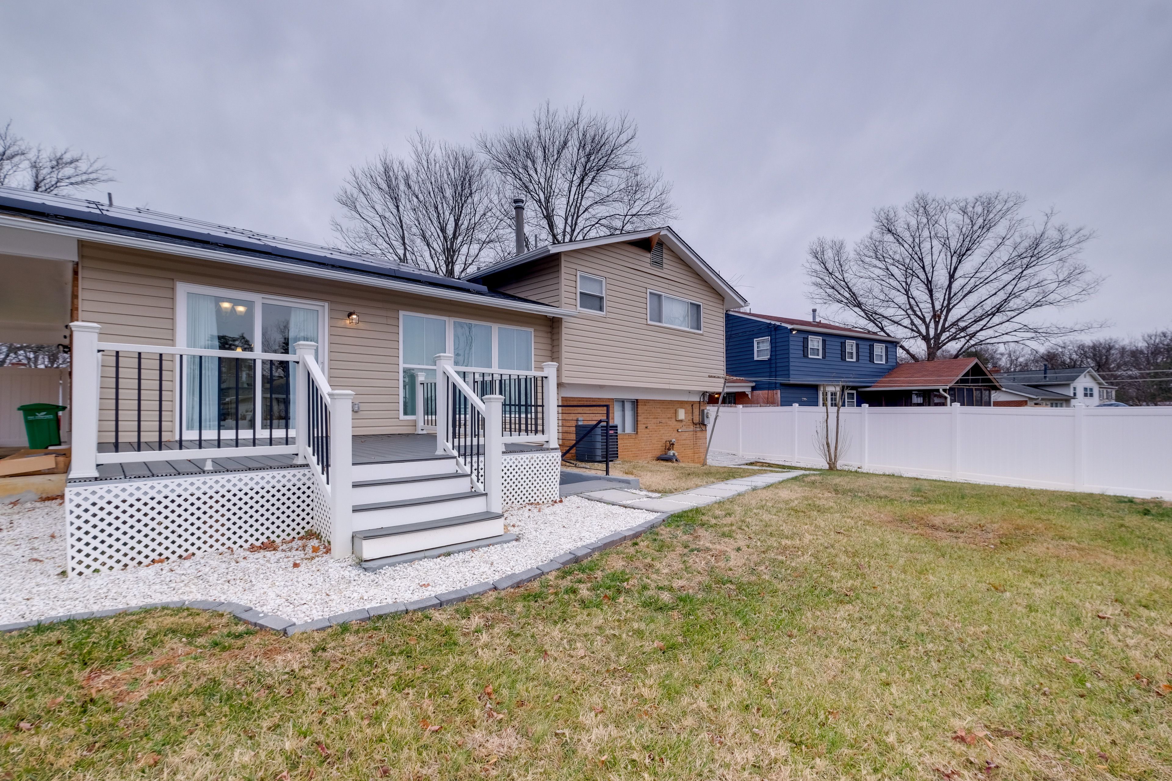 Duplex Exterior | Shared Backyard