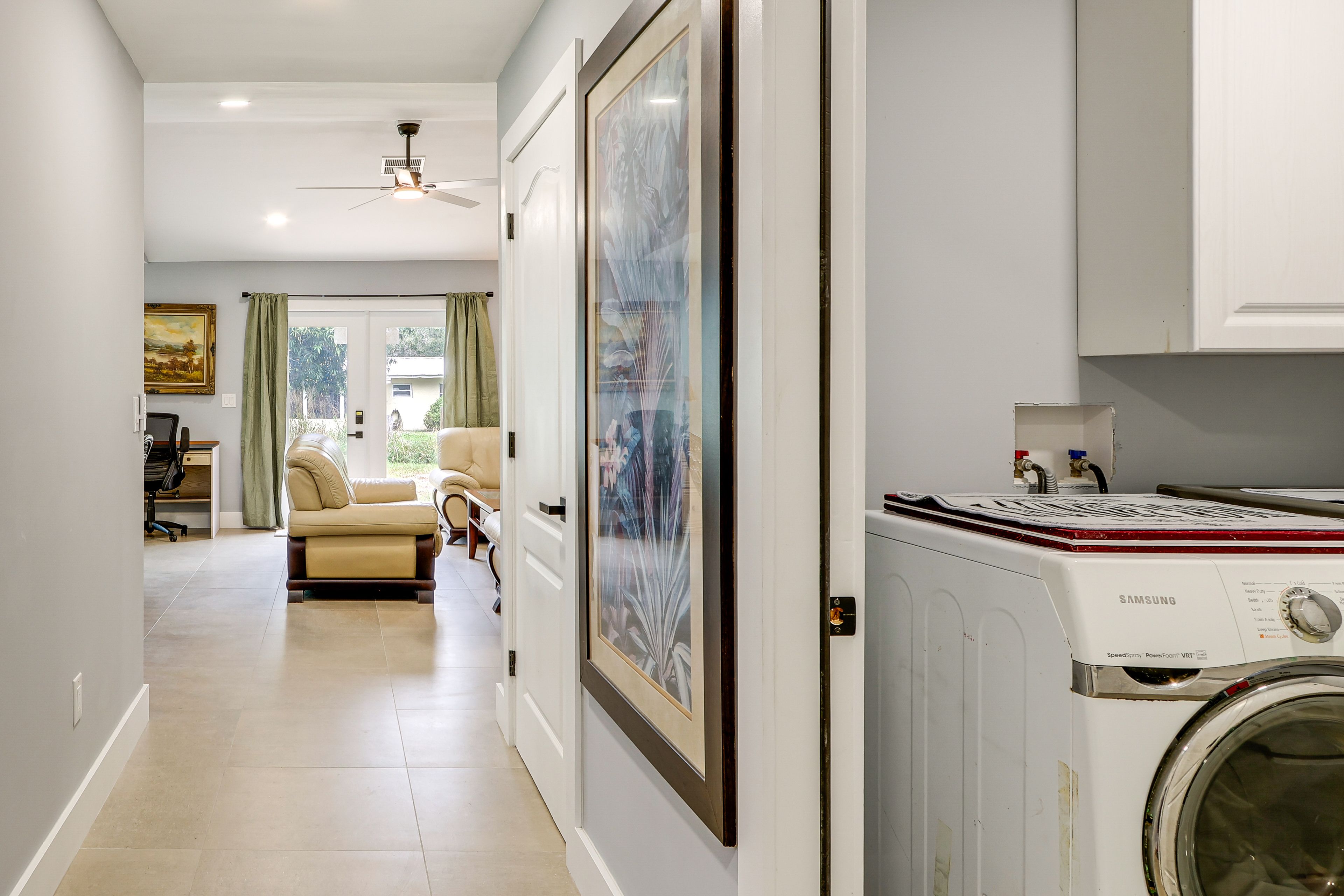 Hallway to Laundry Area