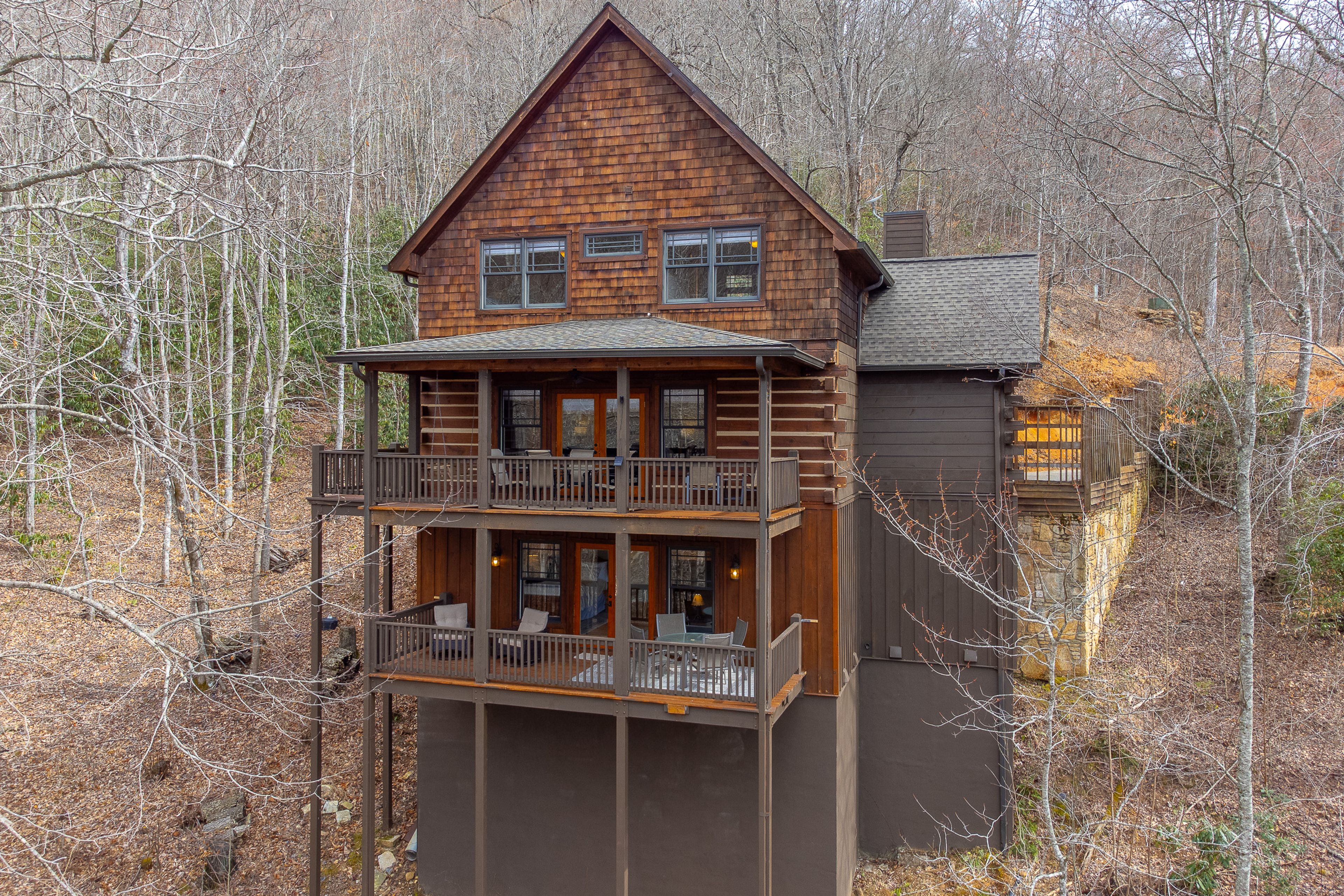 Wraparound Front Porch | Covered Balconies on Each Level | Driveway (4 Vehicles)