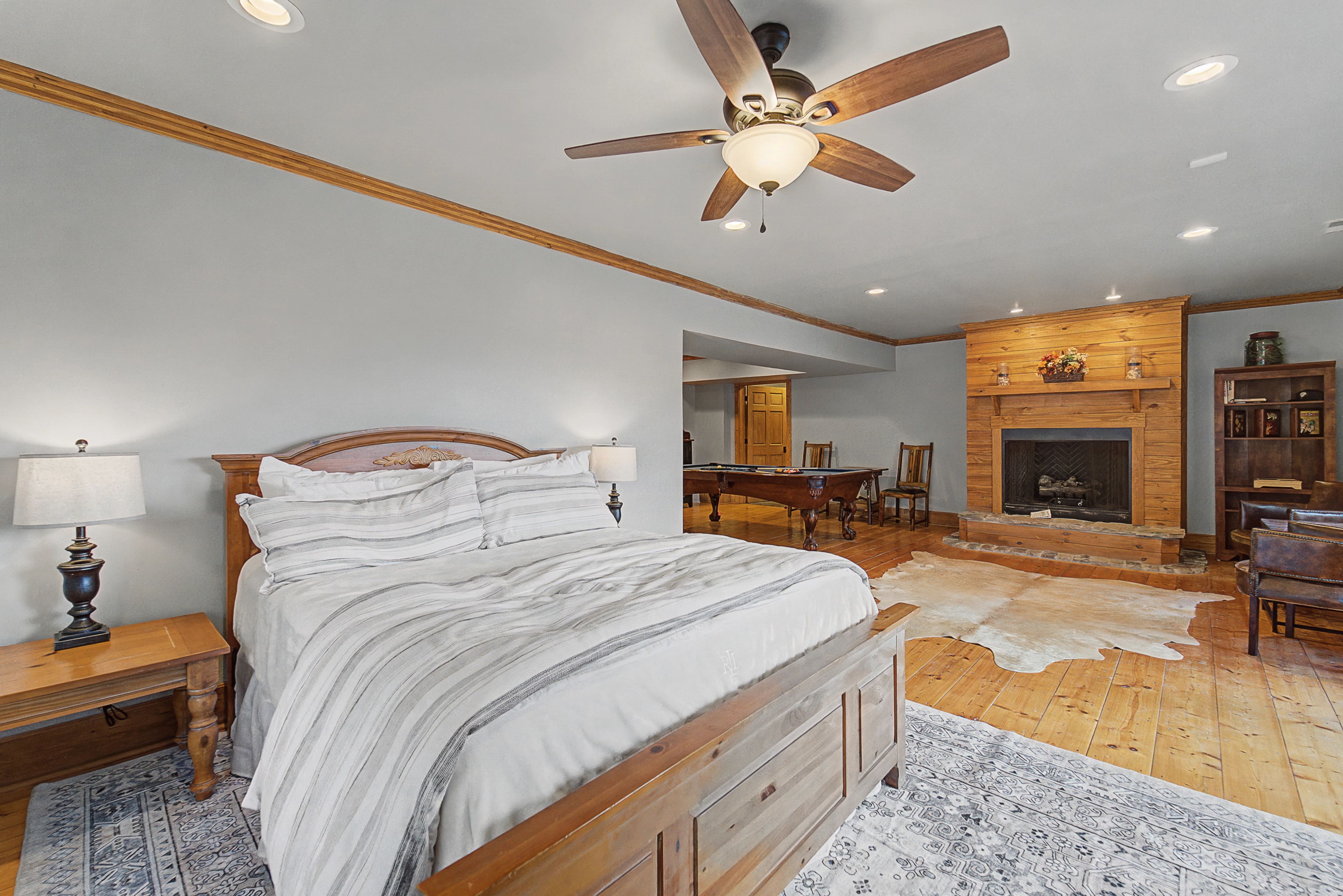 Bedroom 4 | Queen Bed | Lower Level | Pool Table