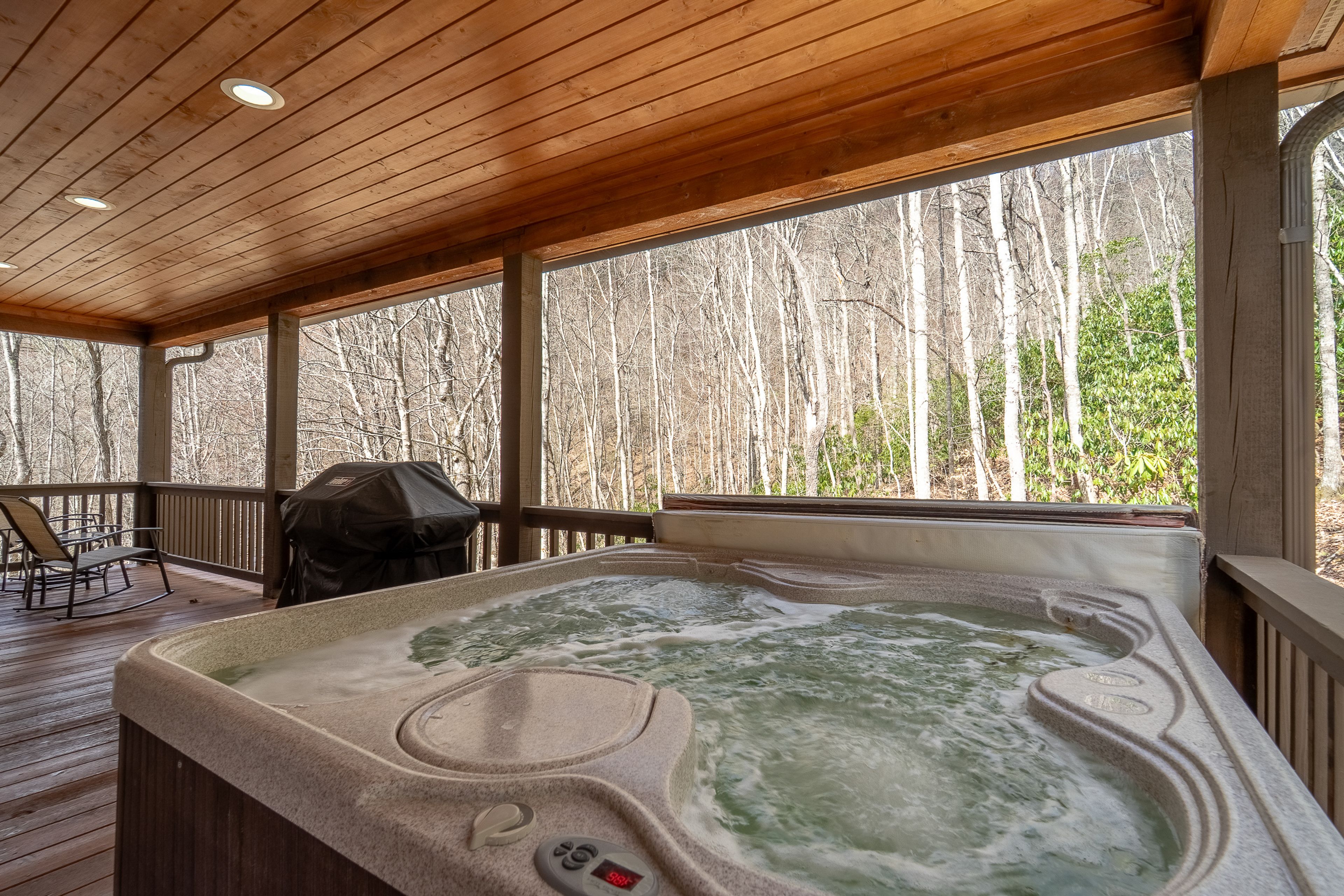 Hot Tub & BBQ Porch | Wraparound to Rear Balcony